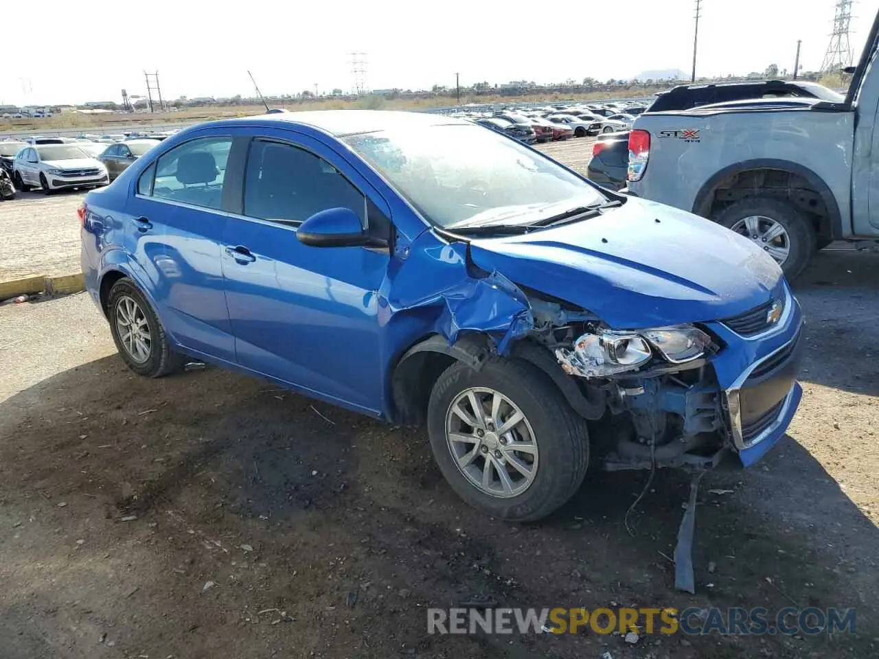 4 Photograph of a damaged car 1G1JD5SB7K4117437 CHEVROLET SONIC 2019
