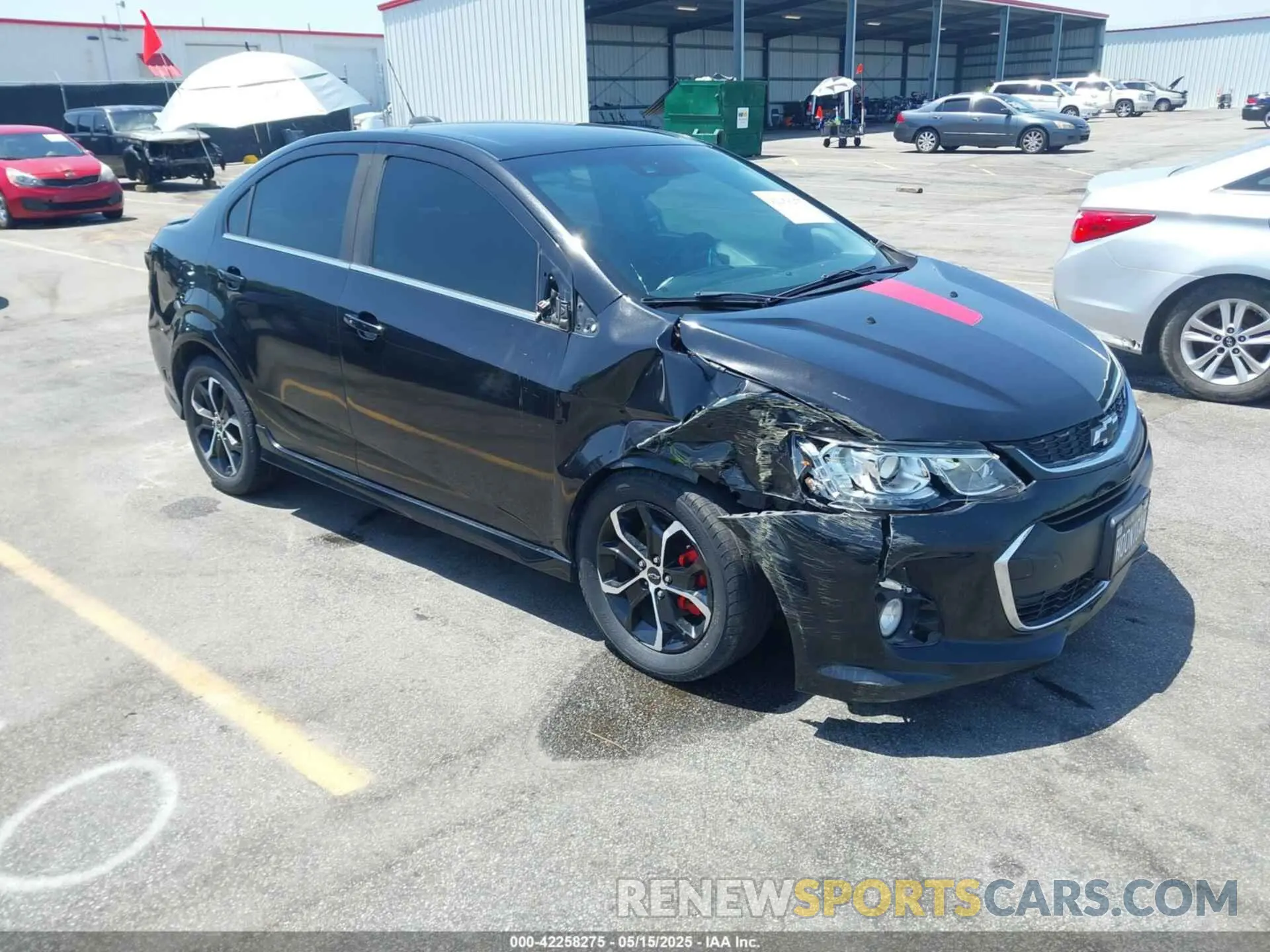 1 Photograph of a damaged car 1G1JD5SBXK4148018 CHEVROLET SONIC 2019