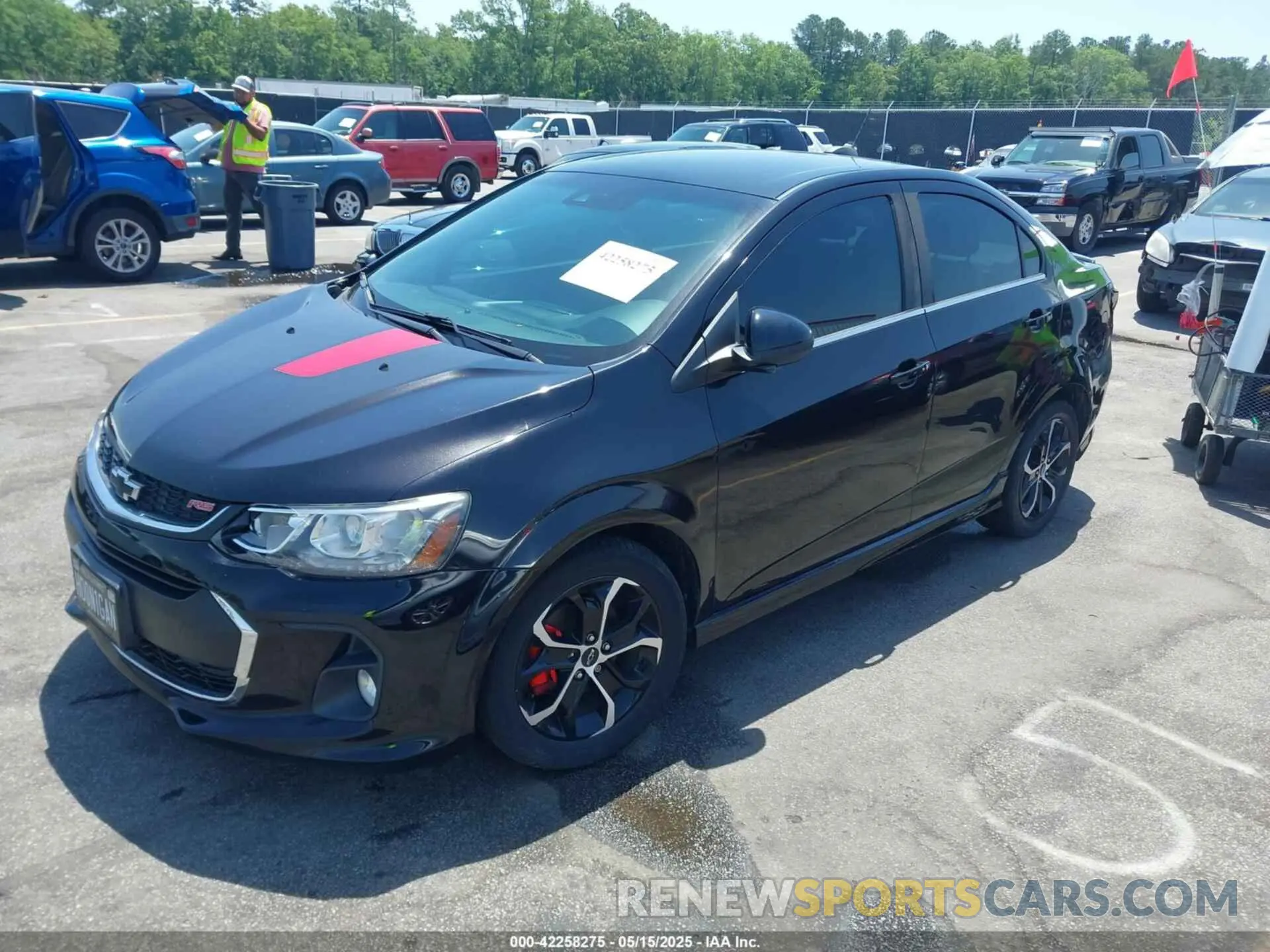 2 Photograph of a damaged car 1G1JD5SBXK4148018 CHEVROLET SONIC 2019