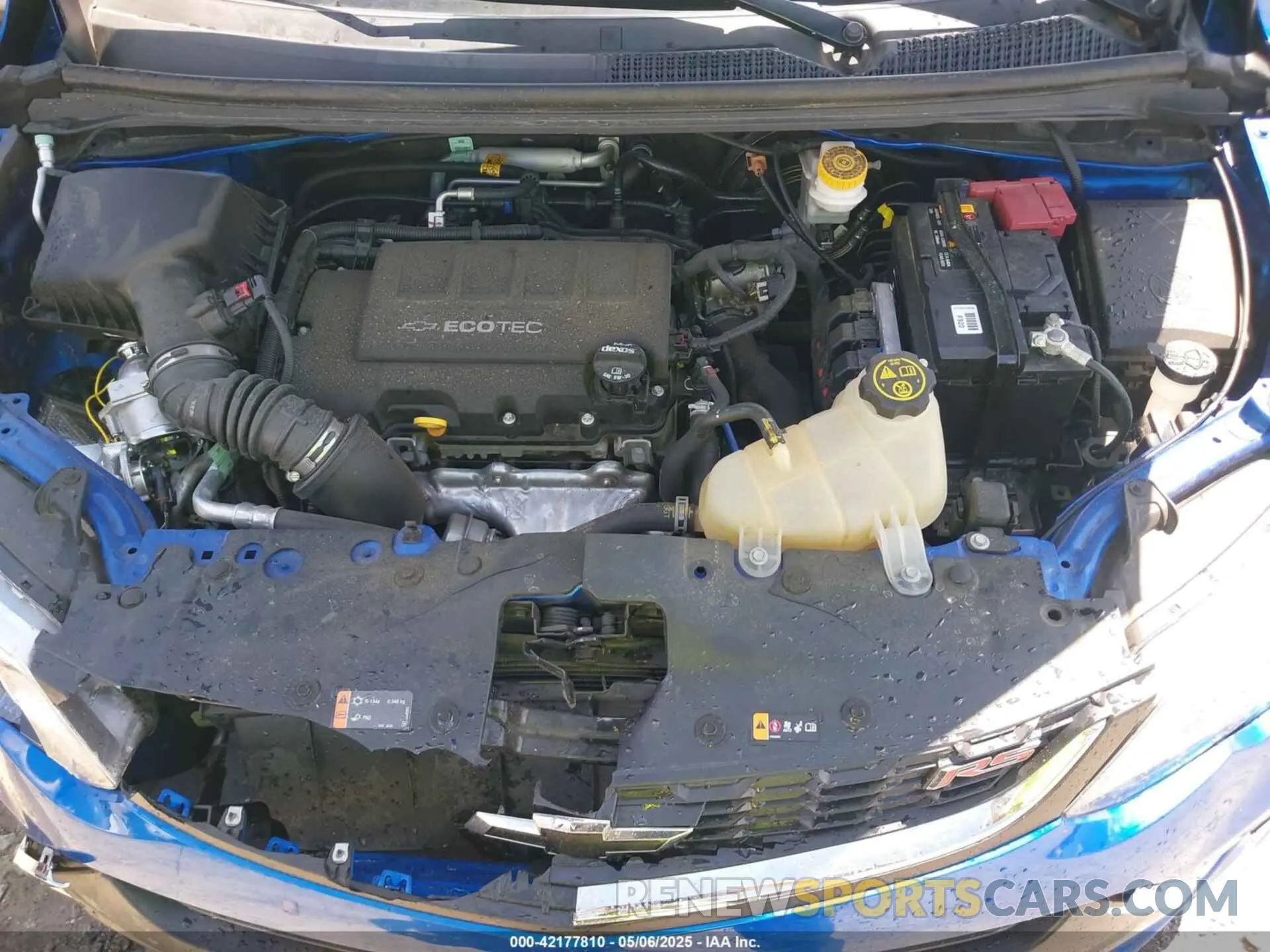 10 Photograph of a damaged car 1G1JD6SB0K4138765 CHEVROLET SONIC 2019