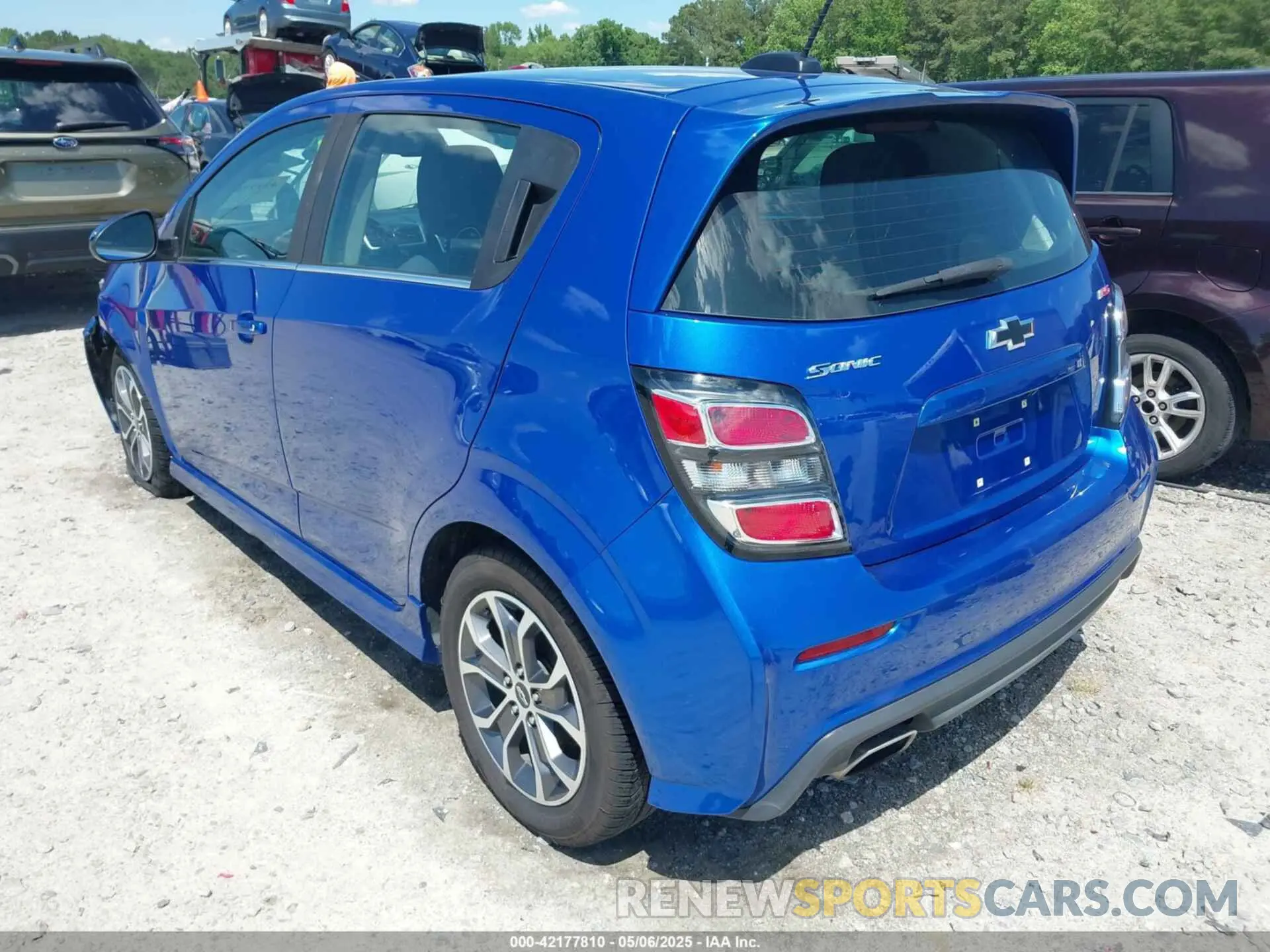 3 Photograph of a damaged car 1G1JD6SB0K4138765 CHEVROLET SONIC 2019