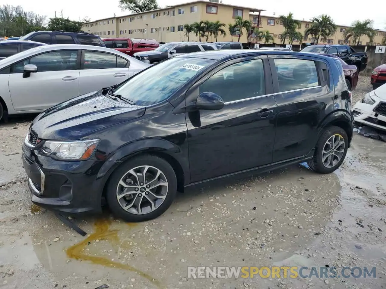 1 Photograph of a damaged car 1G1JD6SB6K4134106 CHEVROLET SONIC 2019