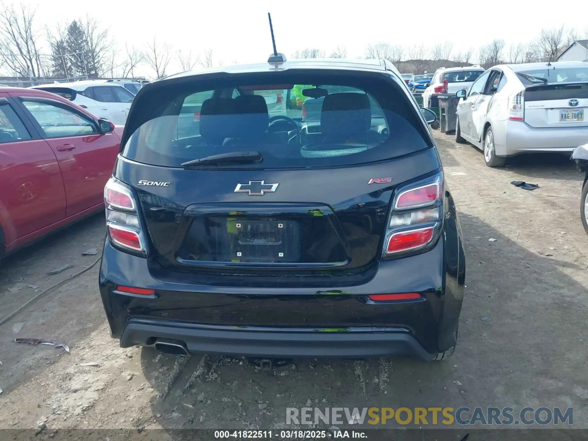 17 Photograph of a damaged car 1G1JD6SB7K4148712 CHEVROLET SONIC 2019