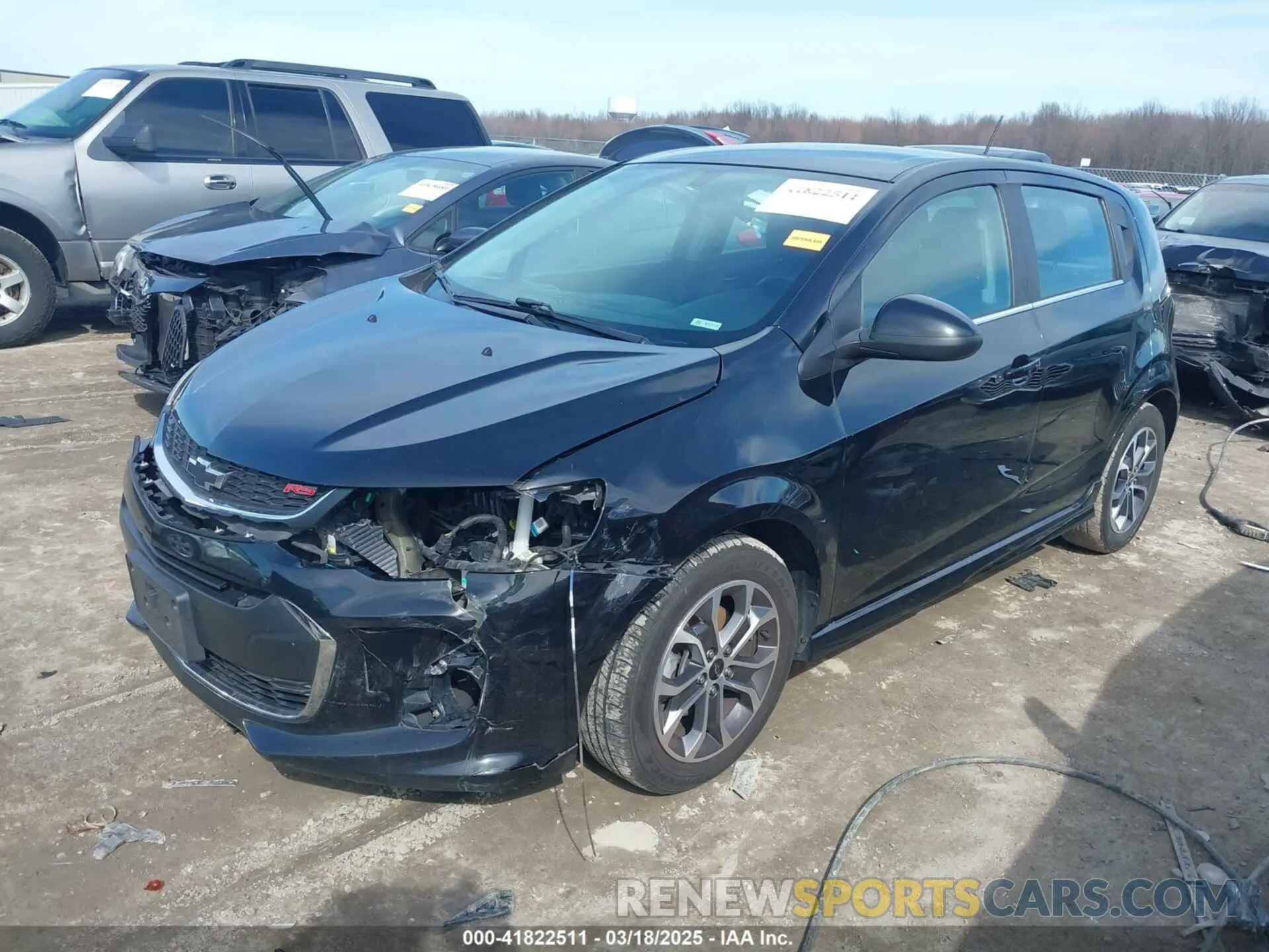 2 Photograph of a damaged car 1G1JD6SB7K4148712 CHEVROLET SONIC 2019
