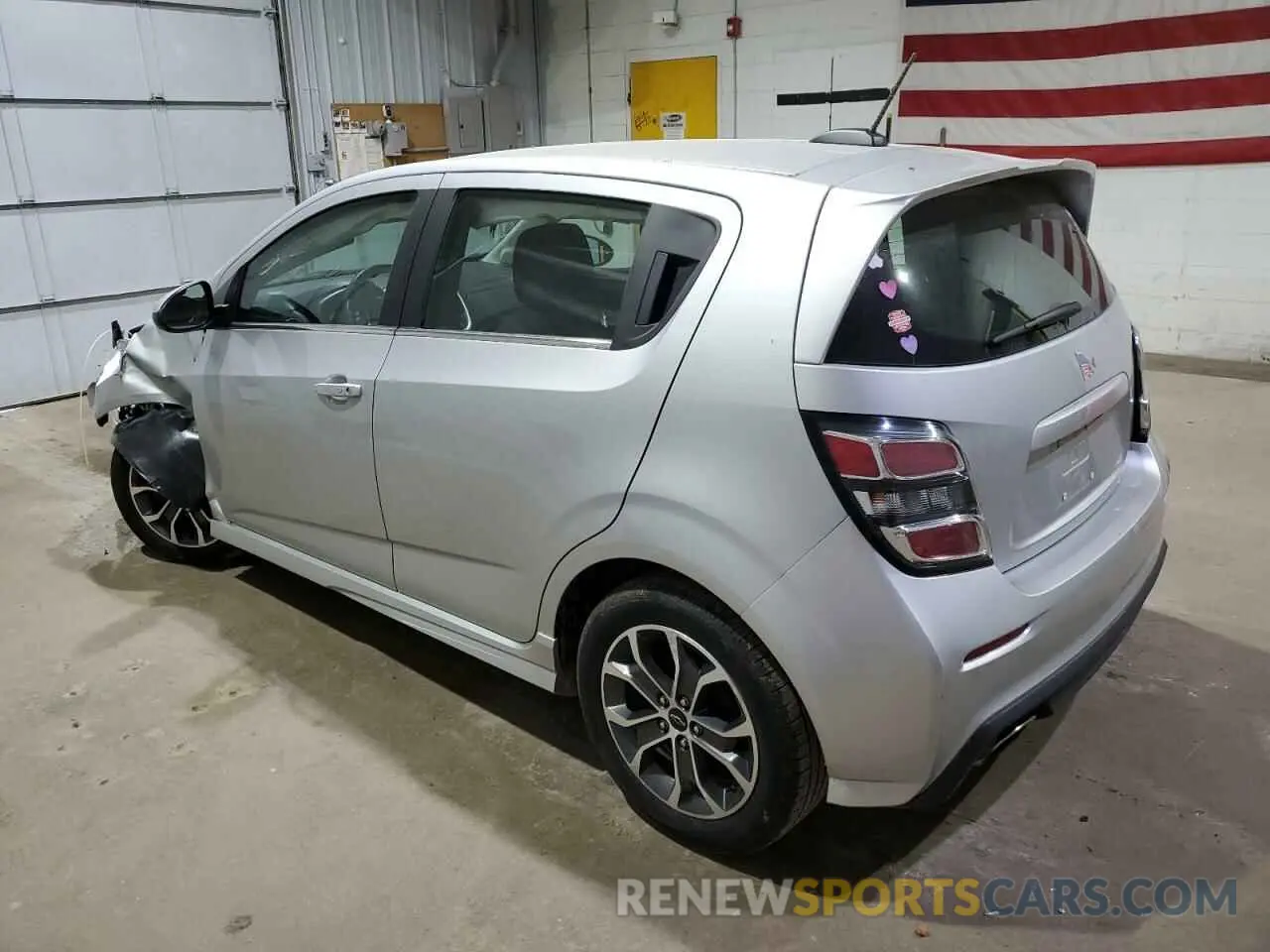 2 Photograph of a damaged car 1G1JD6SB8K4138545 CHEVROLET SONIC 2019
