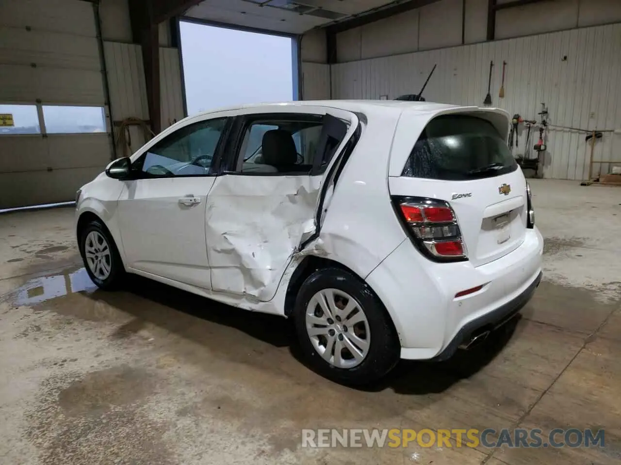 2 Photograph of a damaged car 1G1JG6SB4K4130367 CHEVROLET SONIC 2019