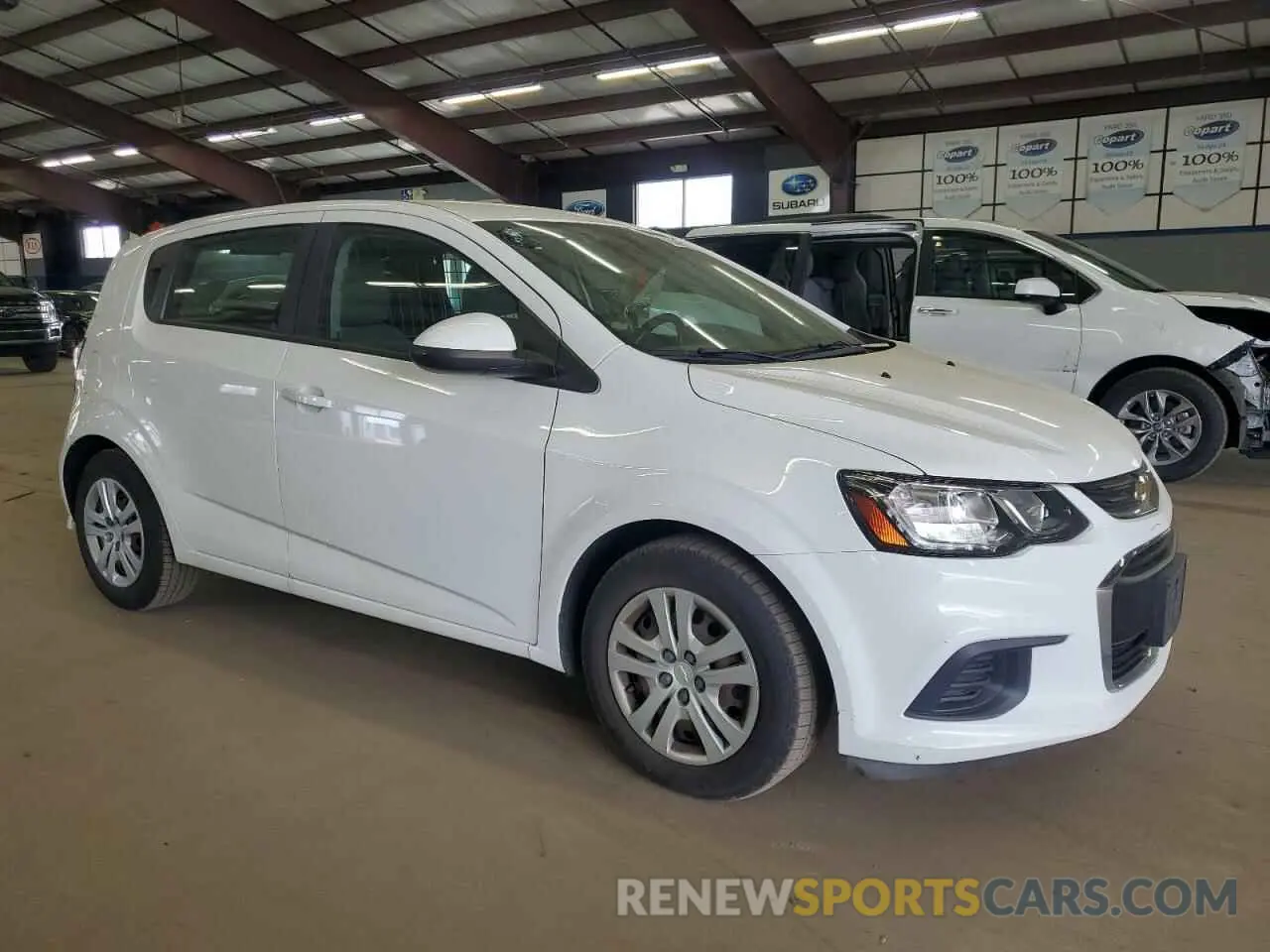 4 Photograph of a damaged car 1G1JG6SB4K4142812 CHEVROLET SONIC 2019