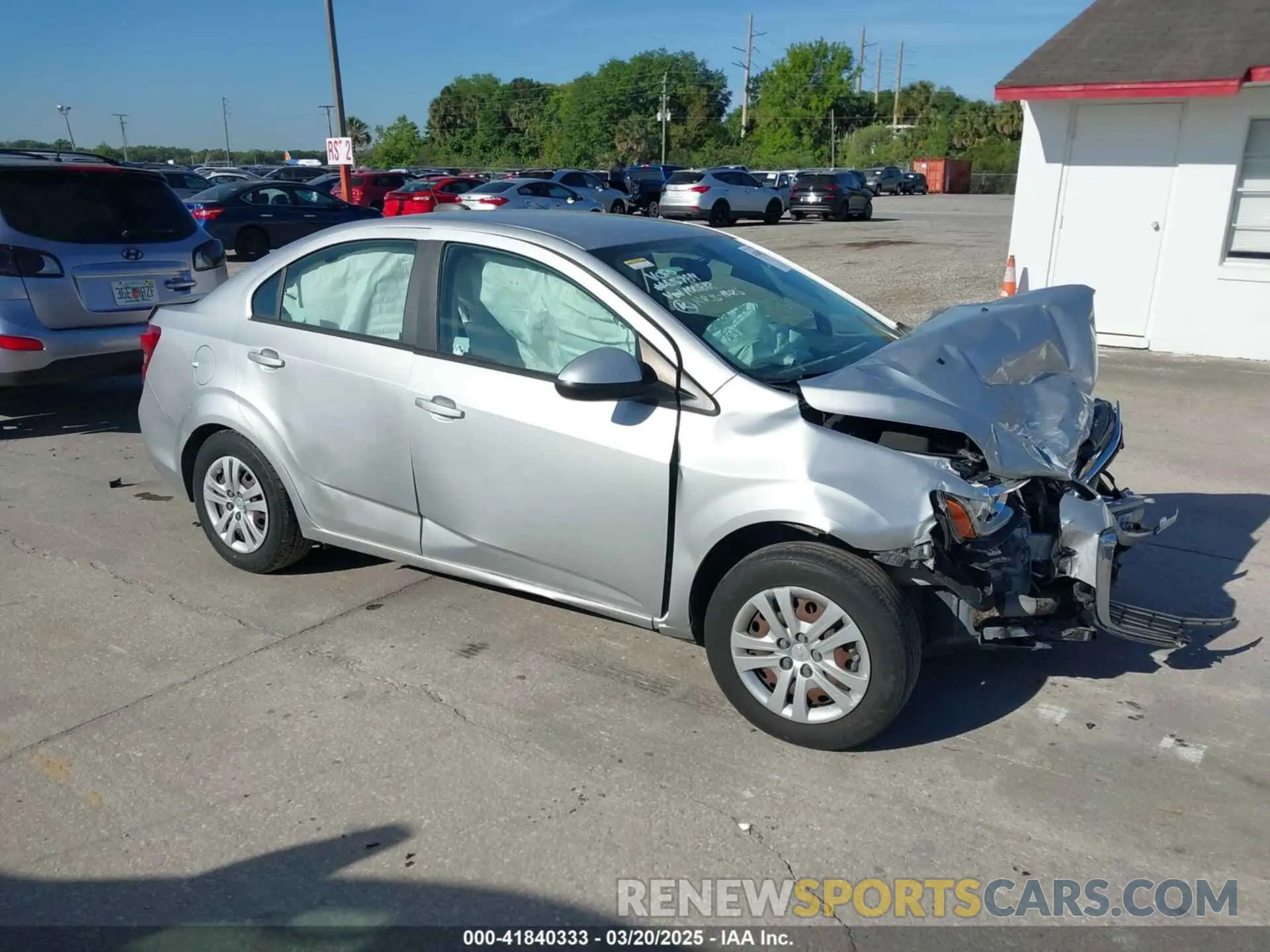 1 Photograph of a damaged car 1G1JB5SB0L4100812 CHEVROLET SONIC 2020