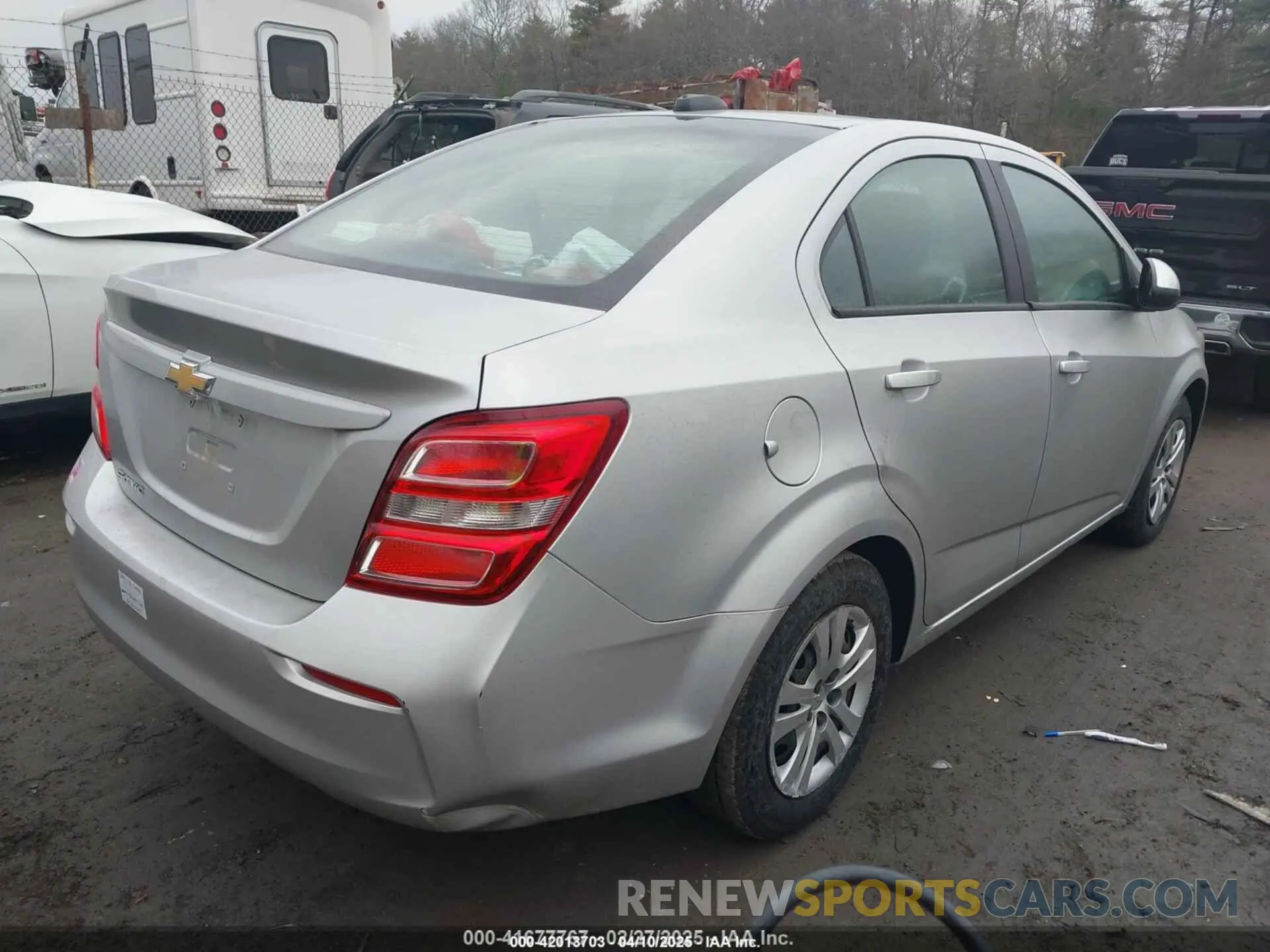 4 Photograph of a damaged car 1G1JB5SBXL4100722 CHEVROLET SONIC 2020