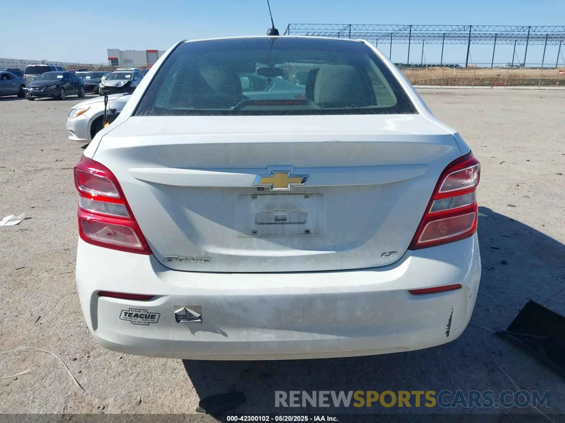16 Photograph of a damaged car 1G1JD5SB0L4103610 CHEVROLET SONIC 2020
