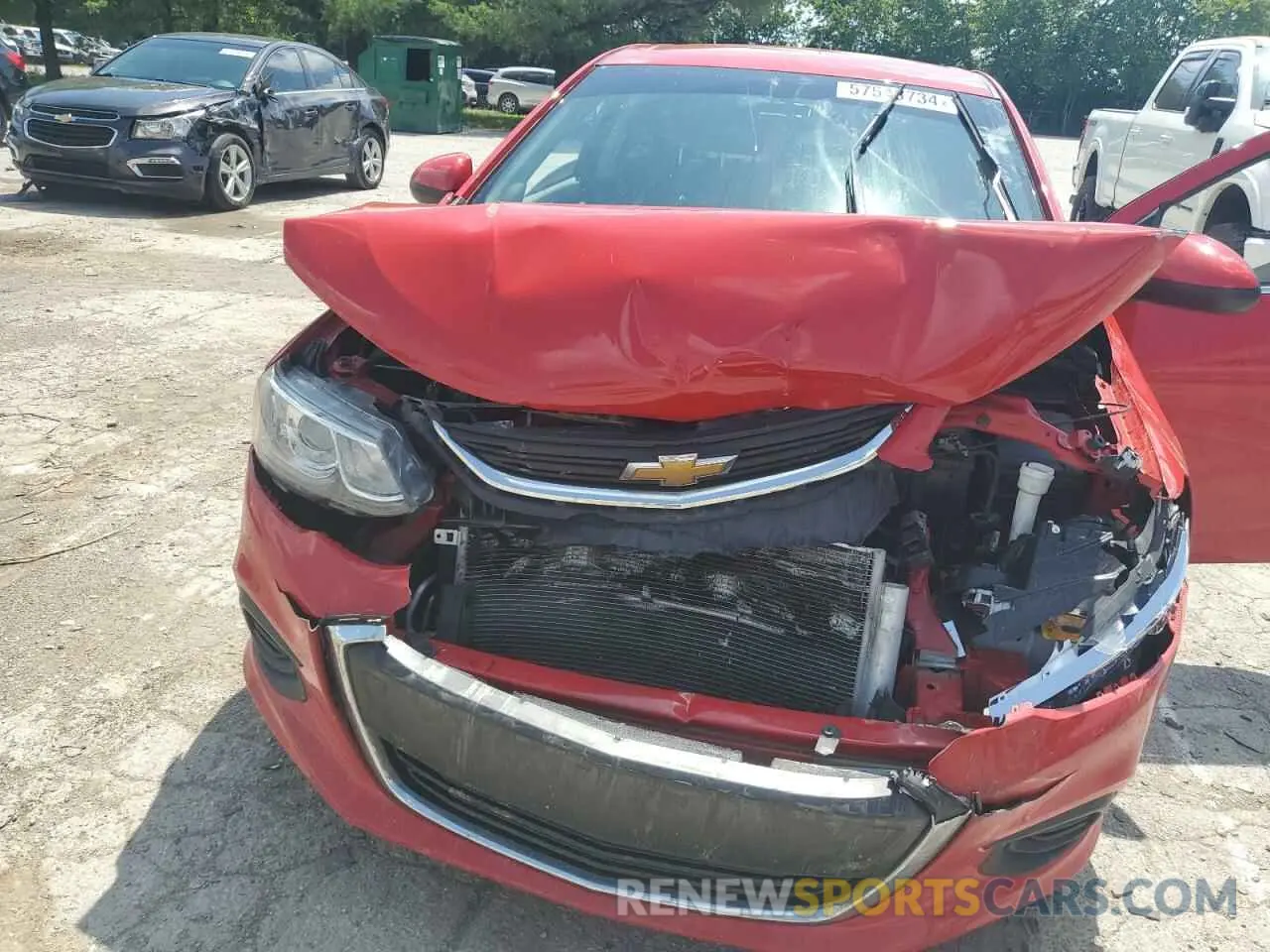 11 Фотография поврежденного автомобиля 1G1JD5SB8L4103807 CHEVROLET SONIC 2020