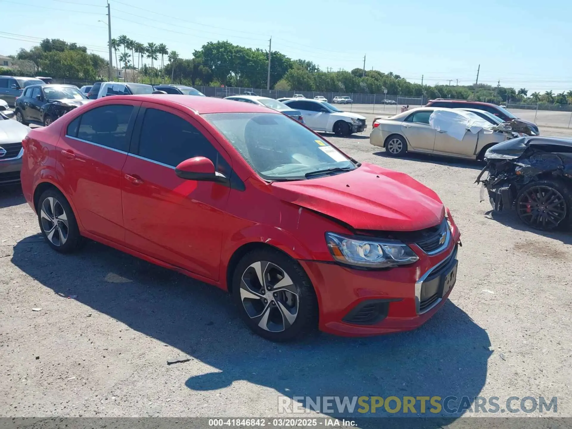 1 Photograph of a damaged car 1G1JF5SB3L4116362 CHEVROLET SONIC 2020