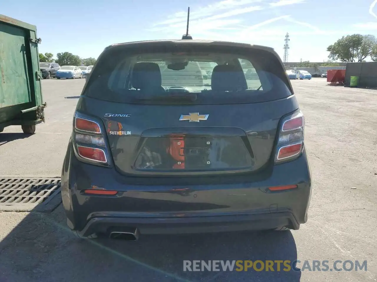 6 Photograph of a damaged car 1G1JG6SB7L4128341 CHEVROLET SONIC 2020