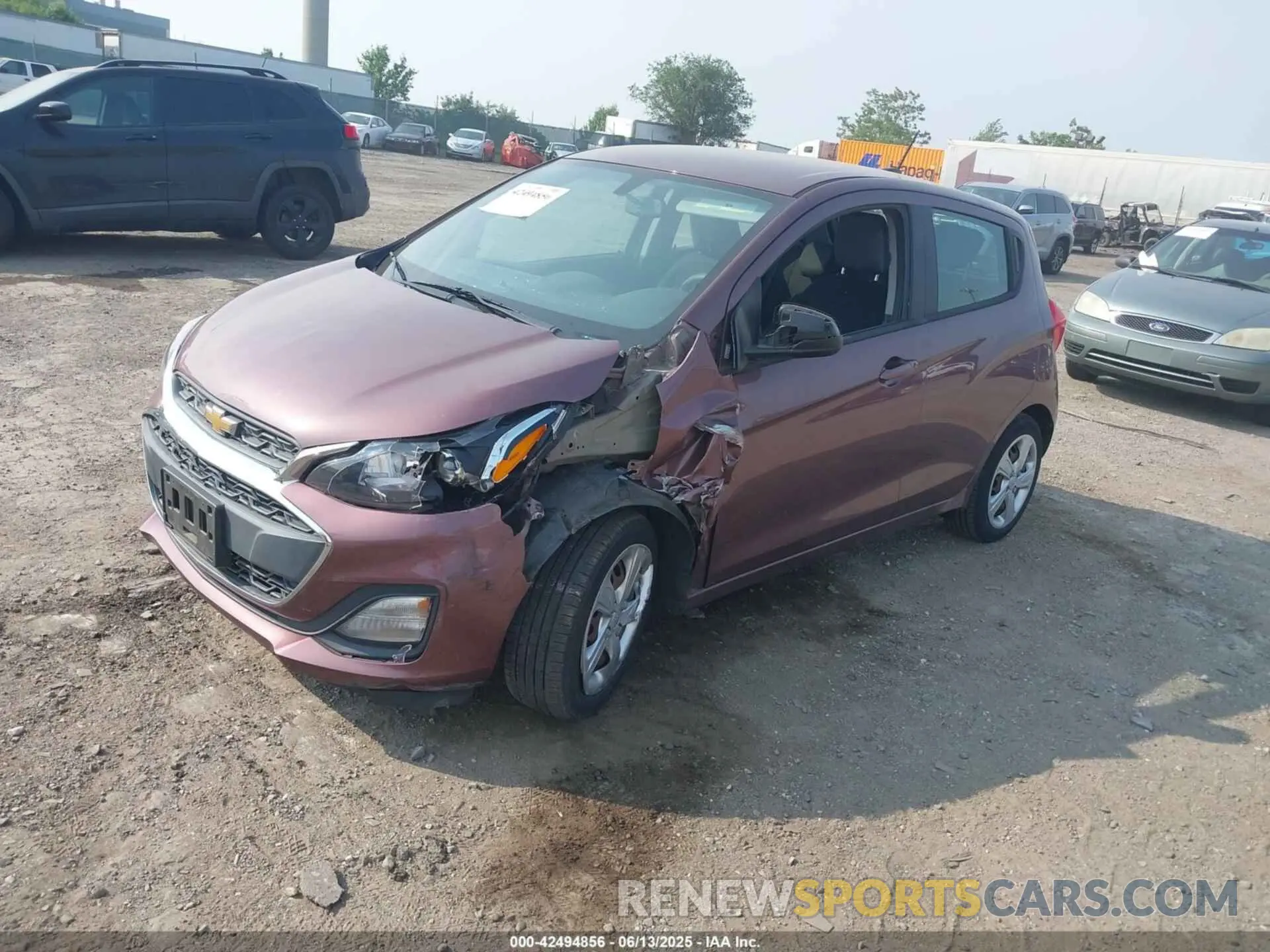 2 Photograph of a damaged car KL8CA6SA0KC722212 CHEVROLET SPARK 2019