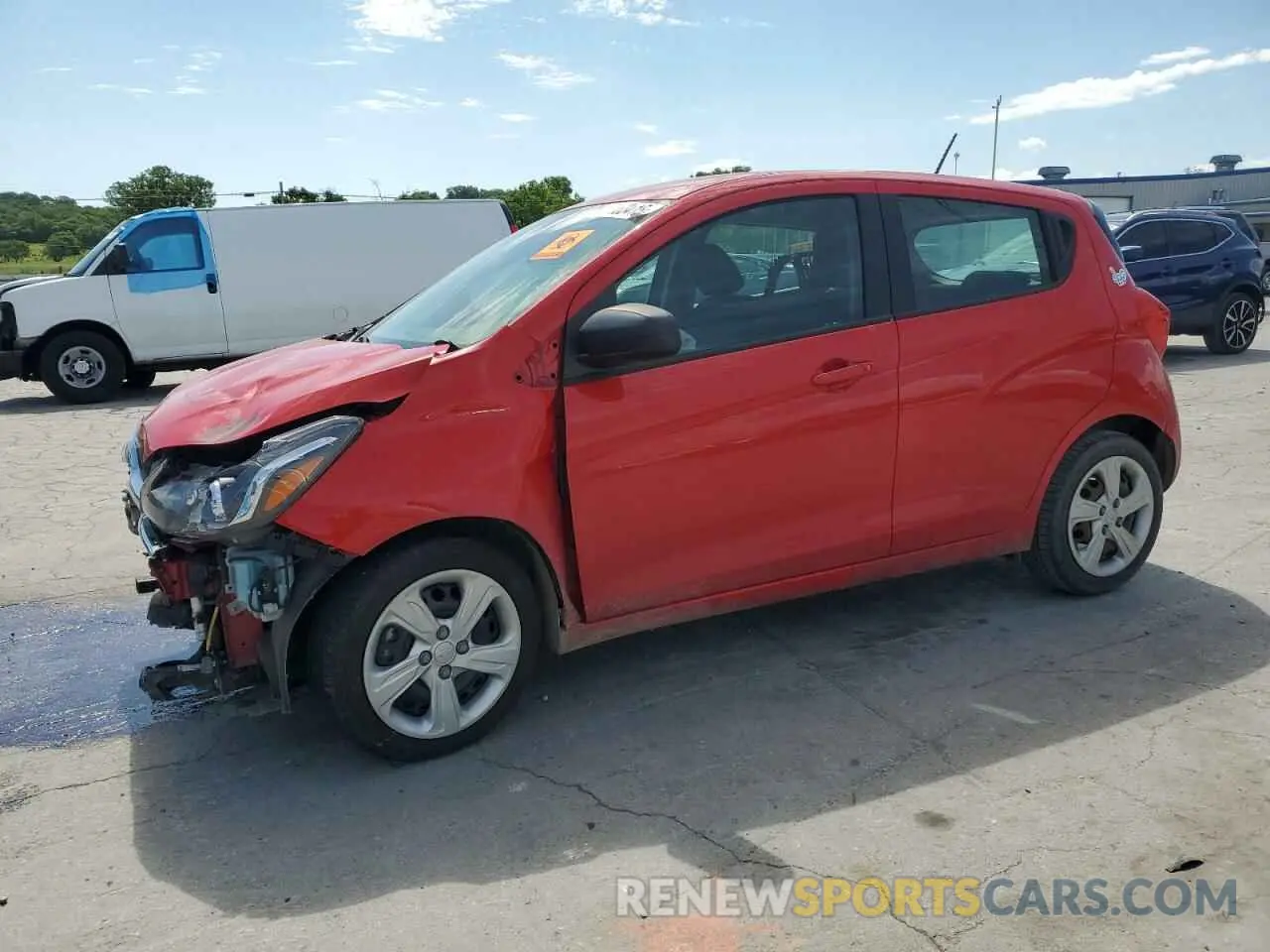 1 Photograph of a damaged car KL8CB6SA0KC735748 CHEVROLET SPARK 2019