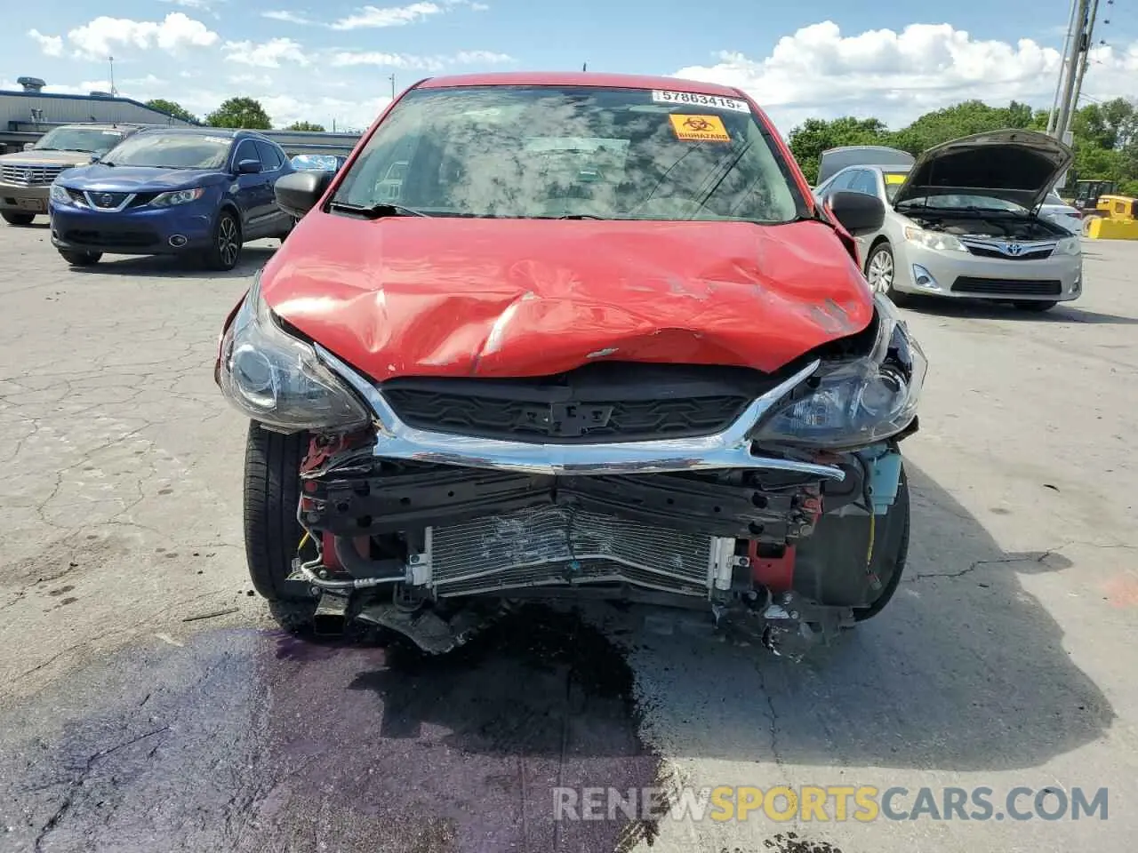 5 Photograph of a damaged car KL8CB6SA0KC735748 CHEVROLET SPARK 2019