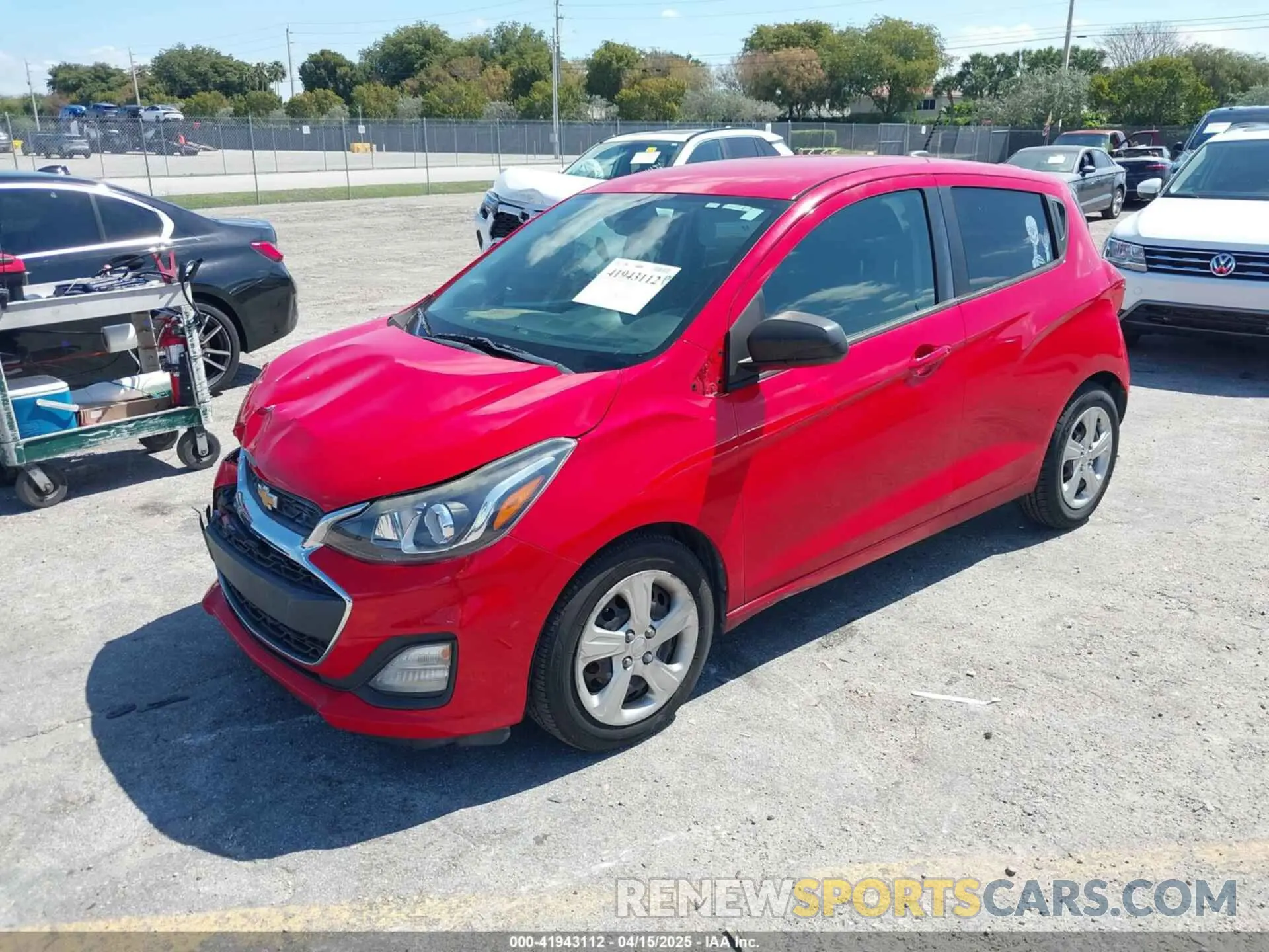 2 Photograph of a damaged car KL8CB6SA0KC764828 CHEVROLET SPARK 2019