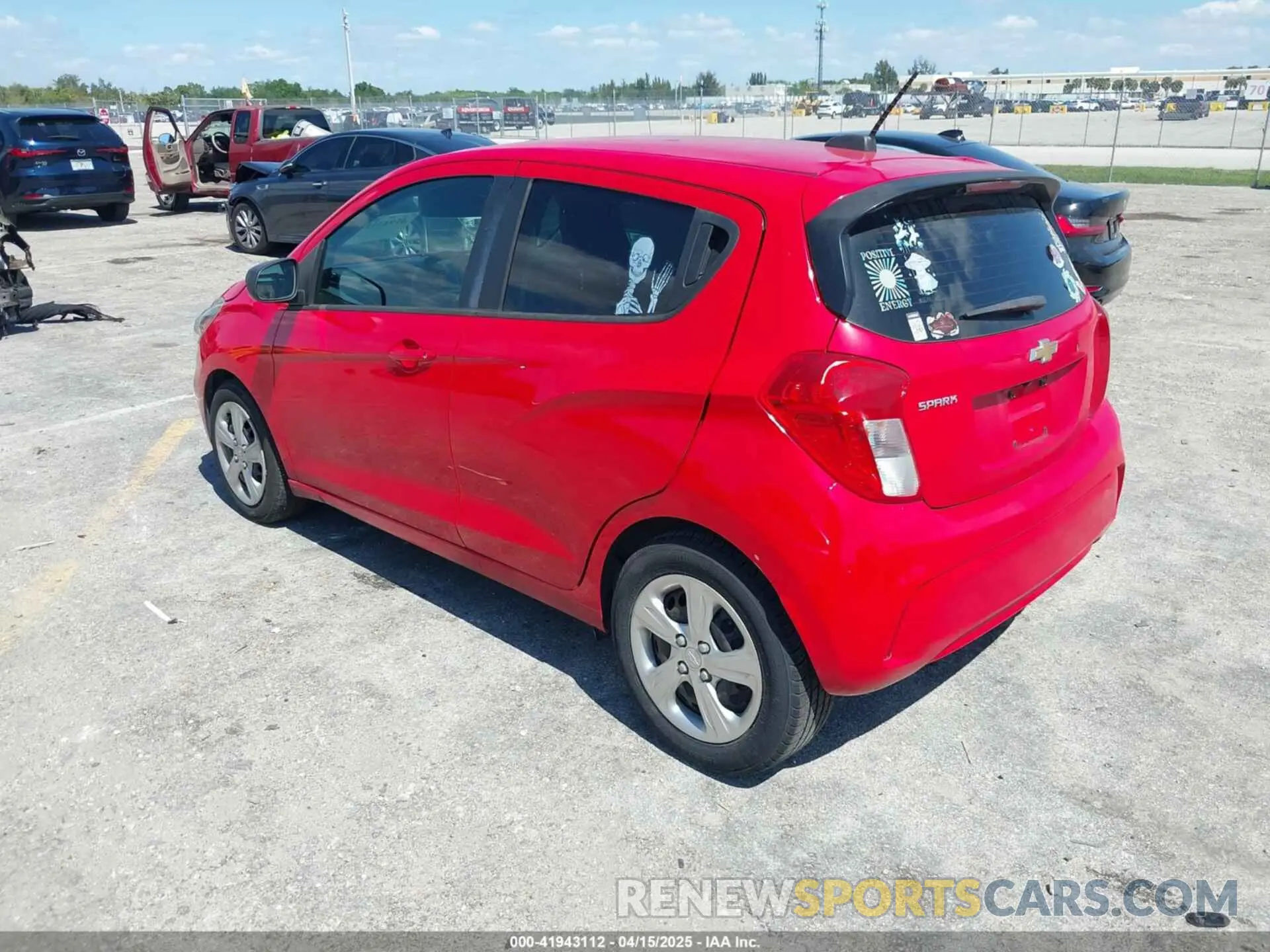 3 Photograph of a damaged car KL8CB6SA0KC764828 CHEVROLET SPARK 2019