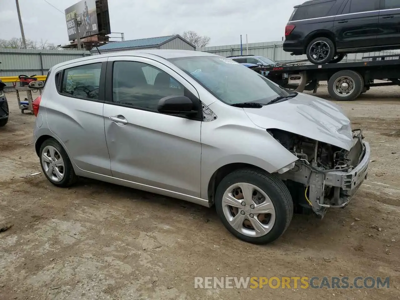 4 Фотография поврежденного автомобиля KL8CB6SA0KC787395 CHEVROLET SPARK 2019
