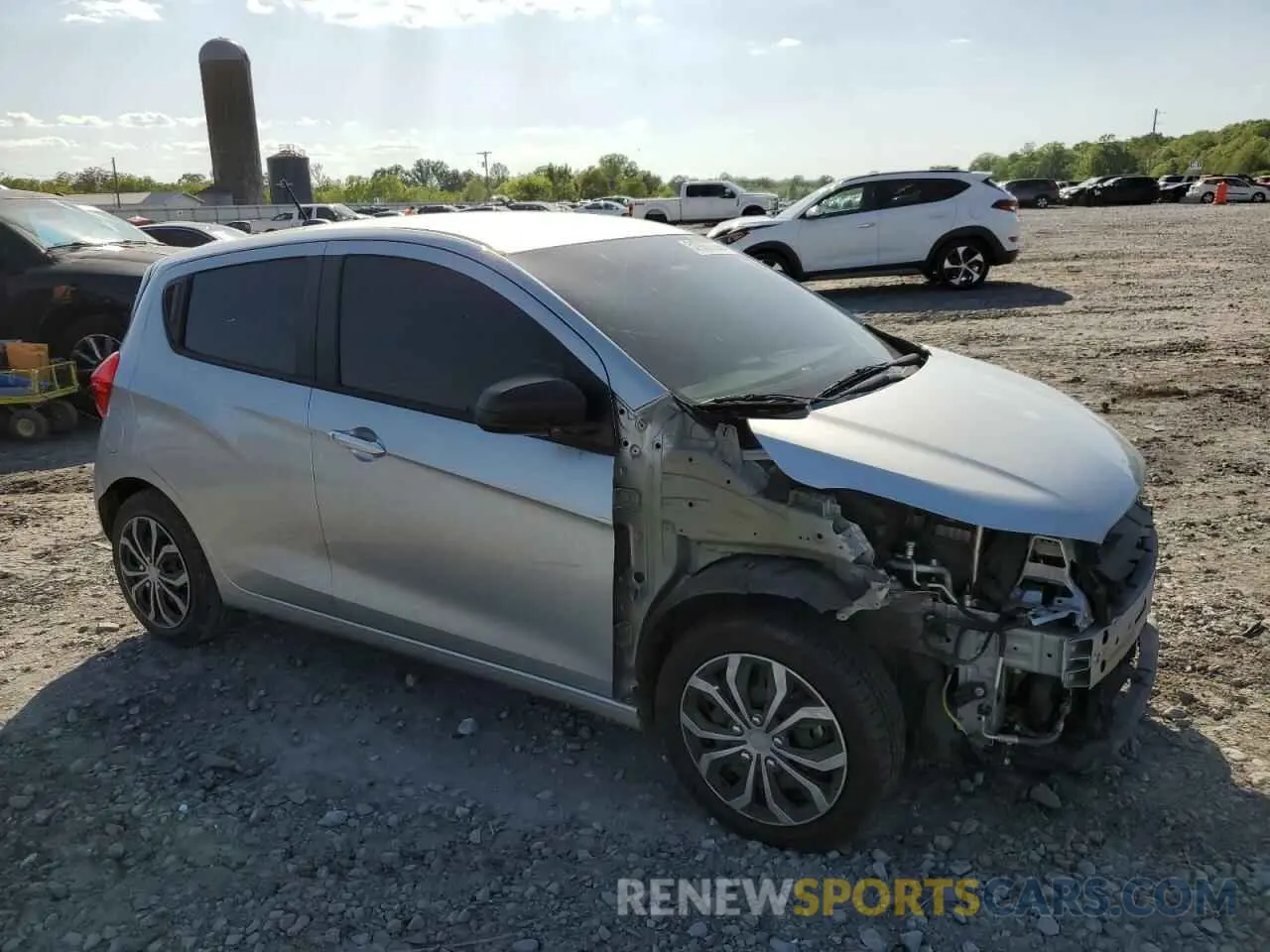 4 Фотография поврежденного автомобиля KL8CB6SA1KC736438 CHEVROLET SPARK 2019