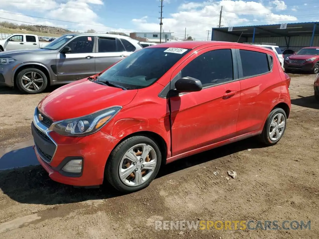 1 Photograph of a damaged car KL8CB6SA2KC741664 CHEVROLET SPARK 2019