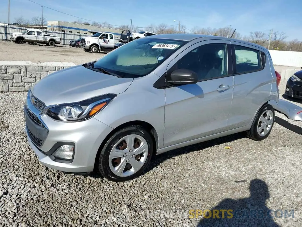 1 Photograph of a damaged car KL8CB6SA3KC702453 CHEVROLET SPARK 2019
