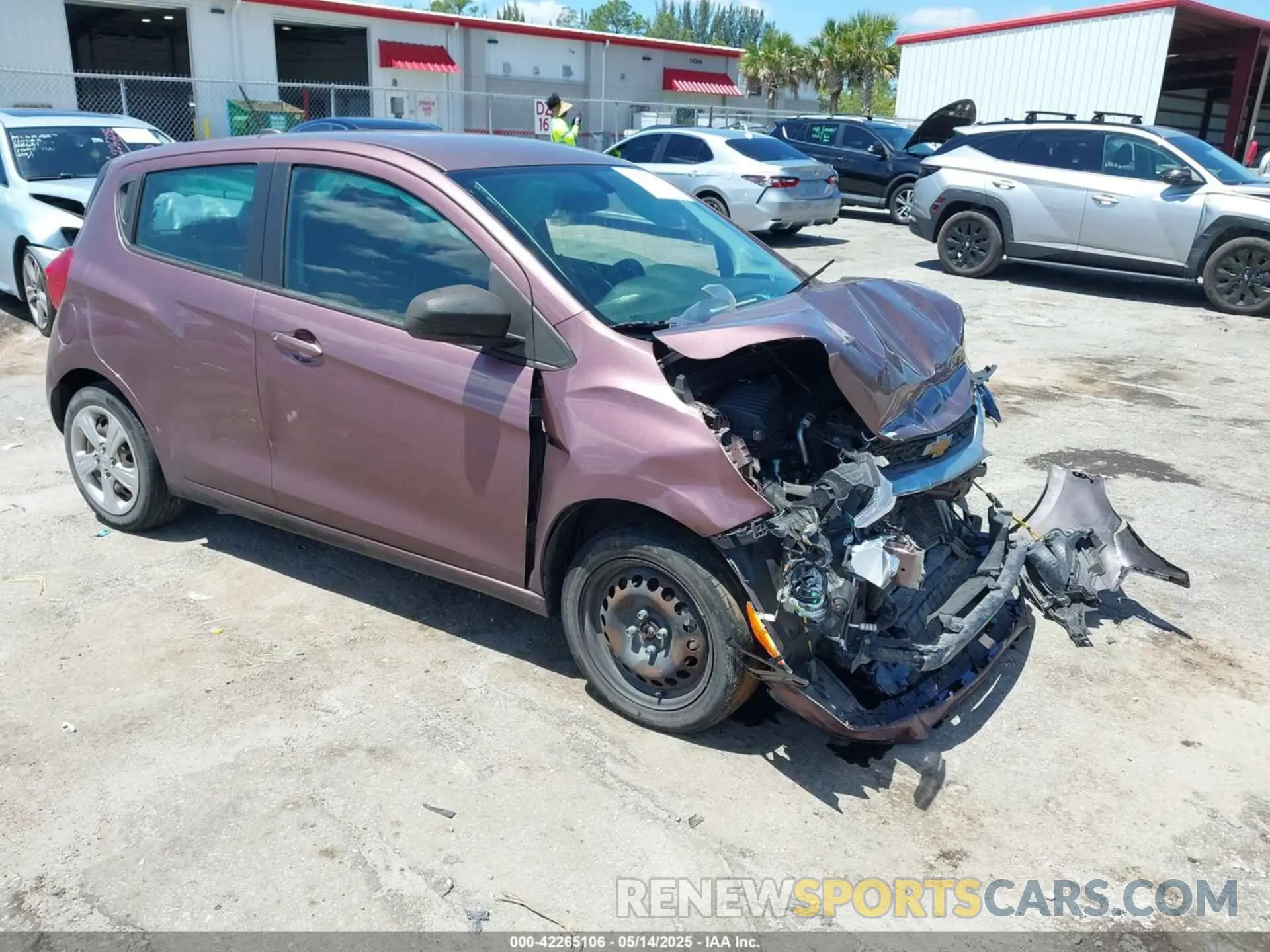 1 Photograph of a damaged car KL8CB6SA4KC705488 CHEVROLET SPARK 2019