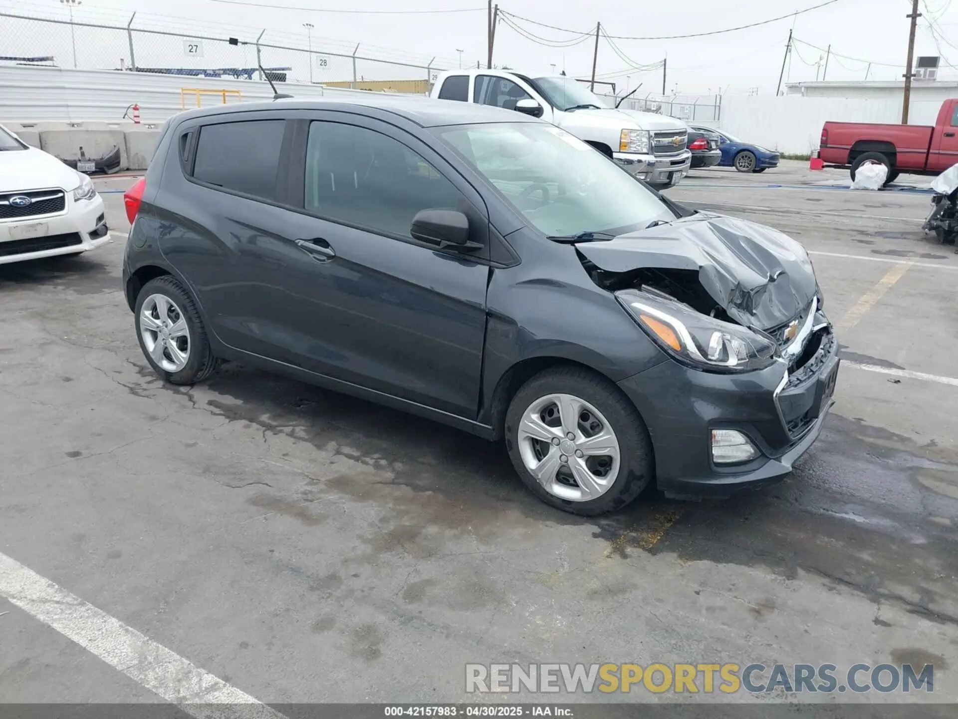 1 Photograph of a damaged car KL8CB6SA8KC739787 CHEVROLET SPARK 2019