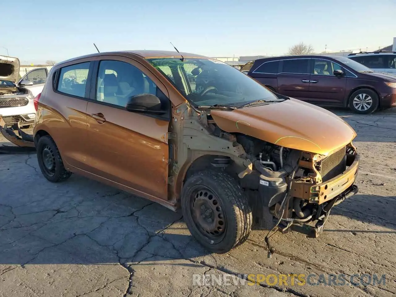 4 Фотография поврежденного автомобиля KL8CB6SAXKC706841 CHEVROLET SPARK 2019