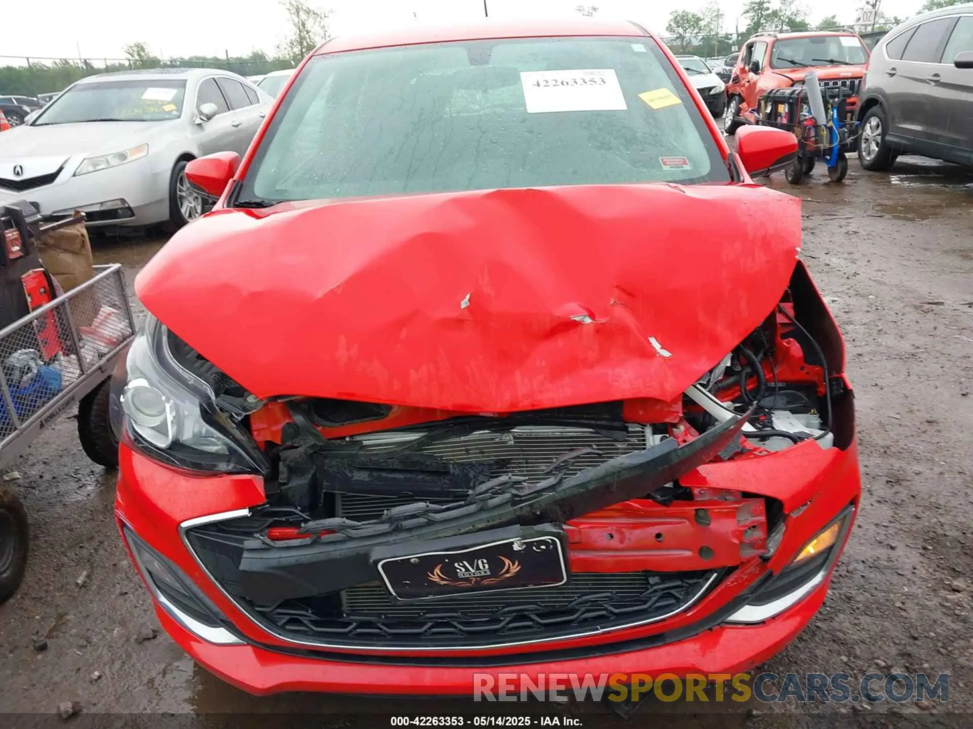 6 Photograph of a damaged car KL8CD6SA9KC728582 CHEVROLET SPARK 2019