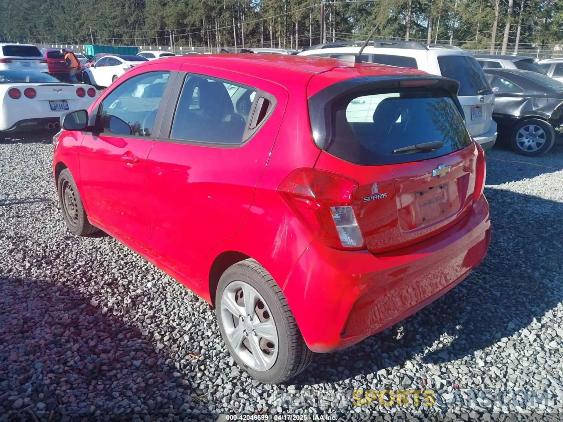 3 Photograph of a damaged car KL8CA6SA1LC432529 CHEVROLET SPARK 2020