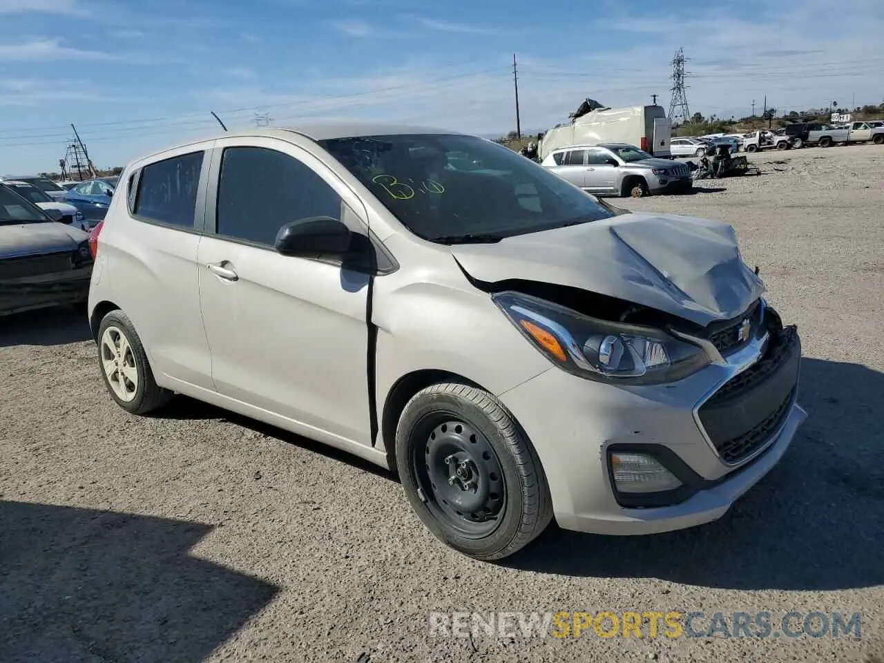 4 Фотография поврежденного автомобиля KL8CB6SA0LC420949 CHEVROLET SPARK 2020