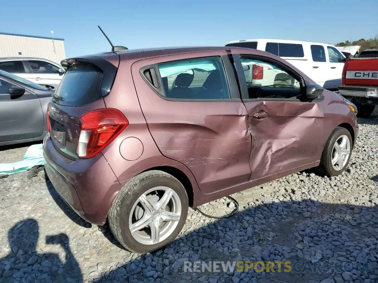 3 Фотография поврежденного автомобиля KL8CB6SA1LC400144 CHEVROLET SPARK 2020