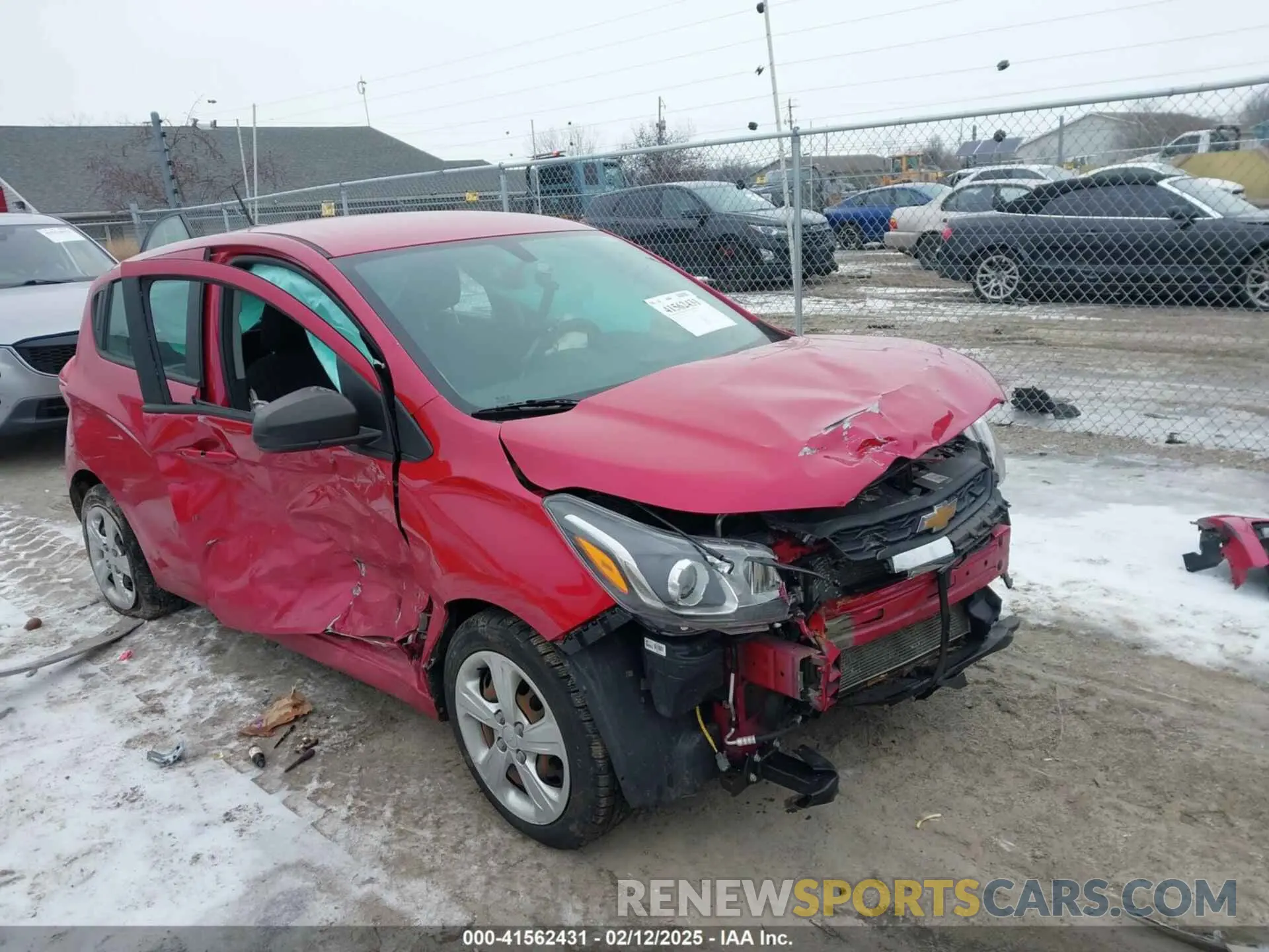 1 Photograph of a damaged car KL8CB6SA1LC420782 CHEVROLET SPARK 2020