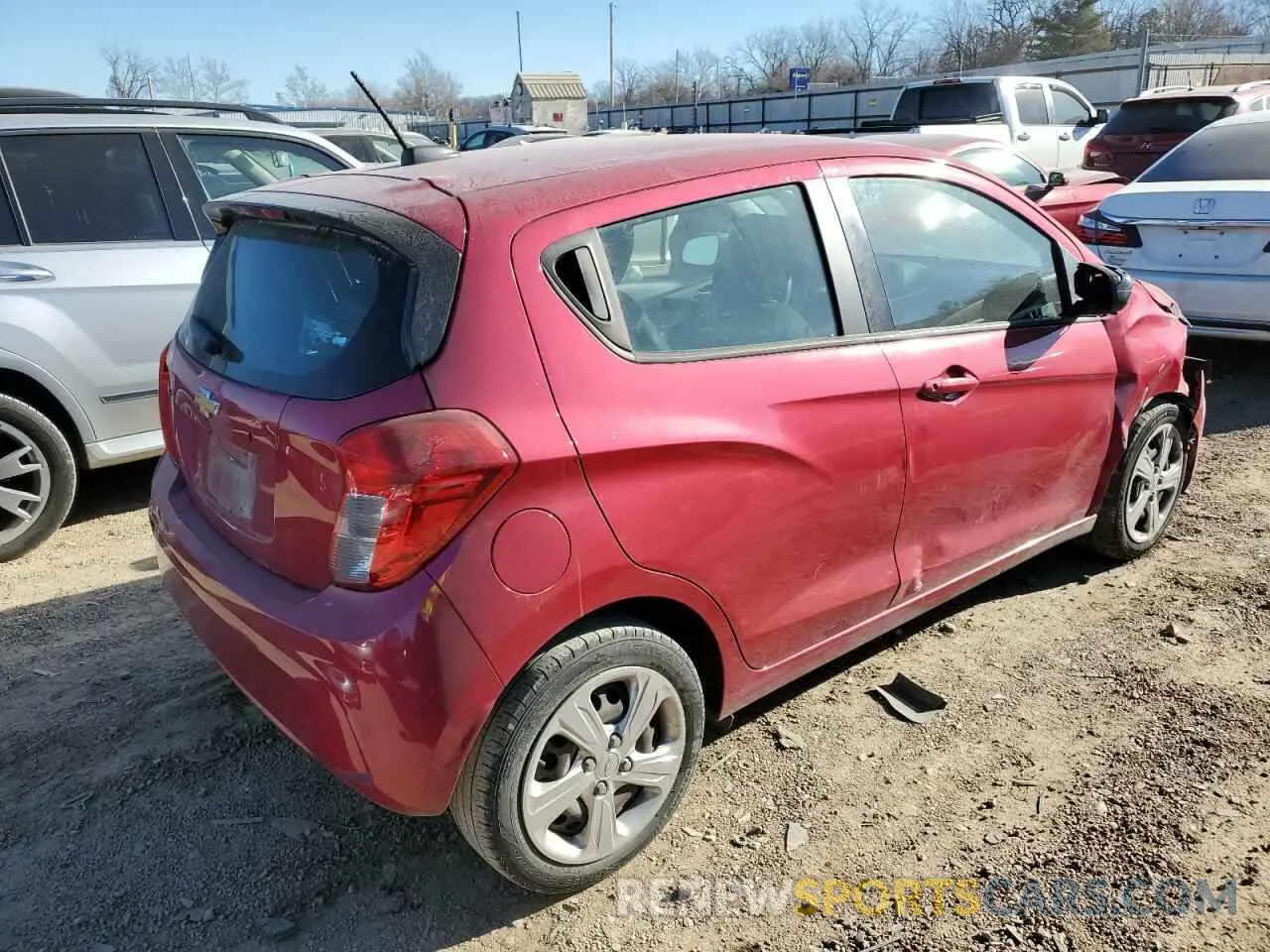 3 Фотография поврежденного автомобиля KL8CB6SA3LC473130 CHEVROLET SPARK 2020