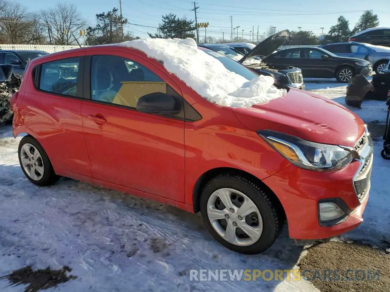 4 Фотография поврежденного автомобиля KL8CB6SA4LC409940 CHEVROLET SPARK 2020