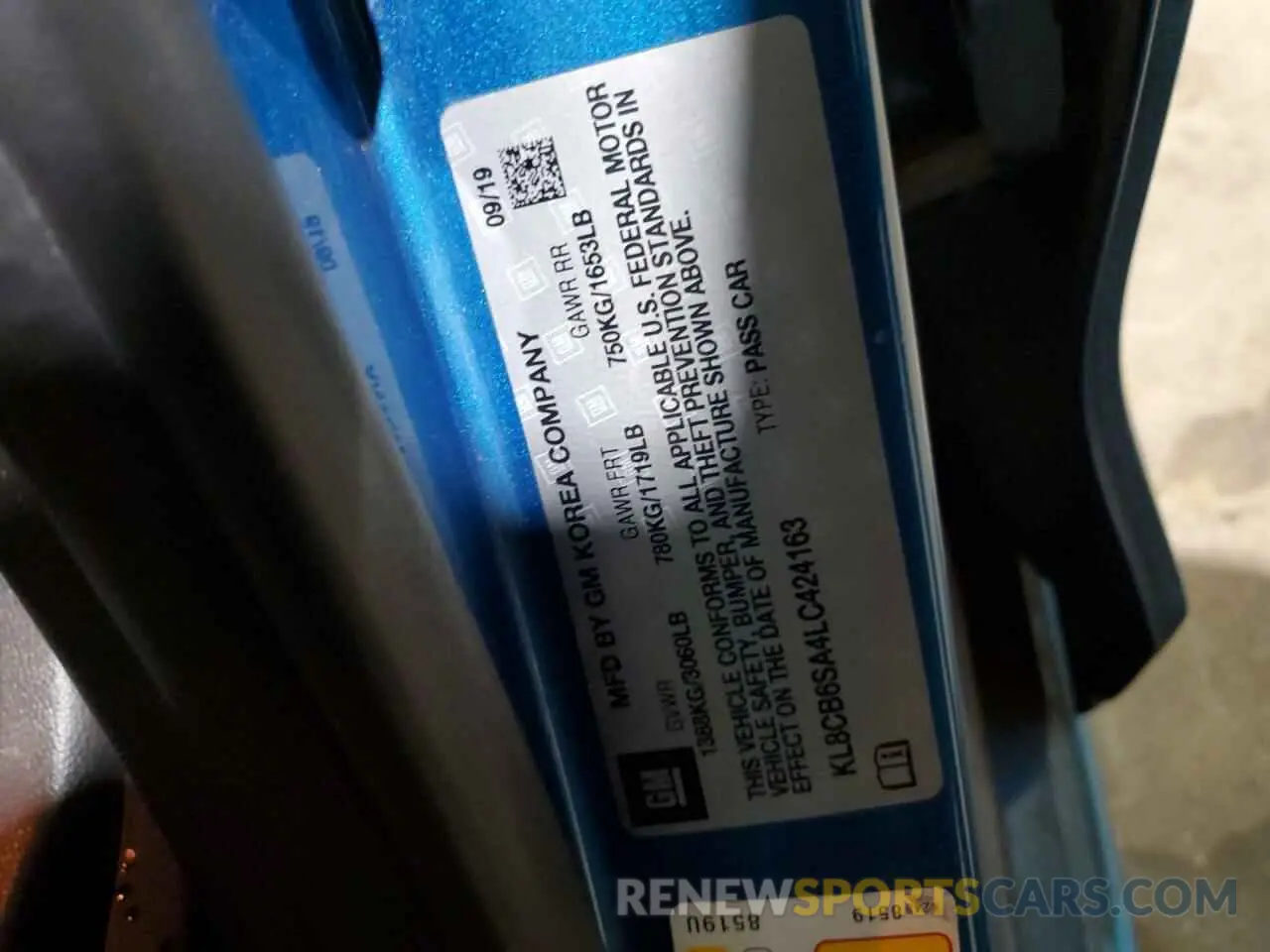 13 Фотография поврежденного автомобиля KL8CB6SA4LC424163 CHEVROLET SPARK 2020
