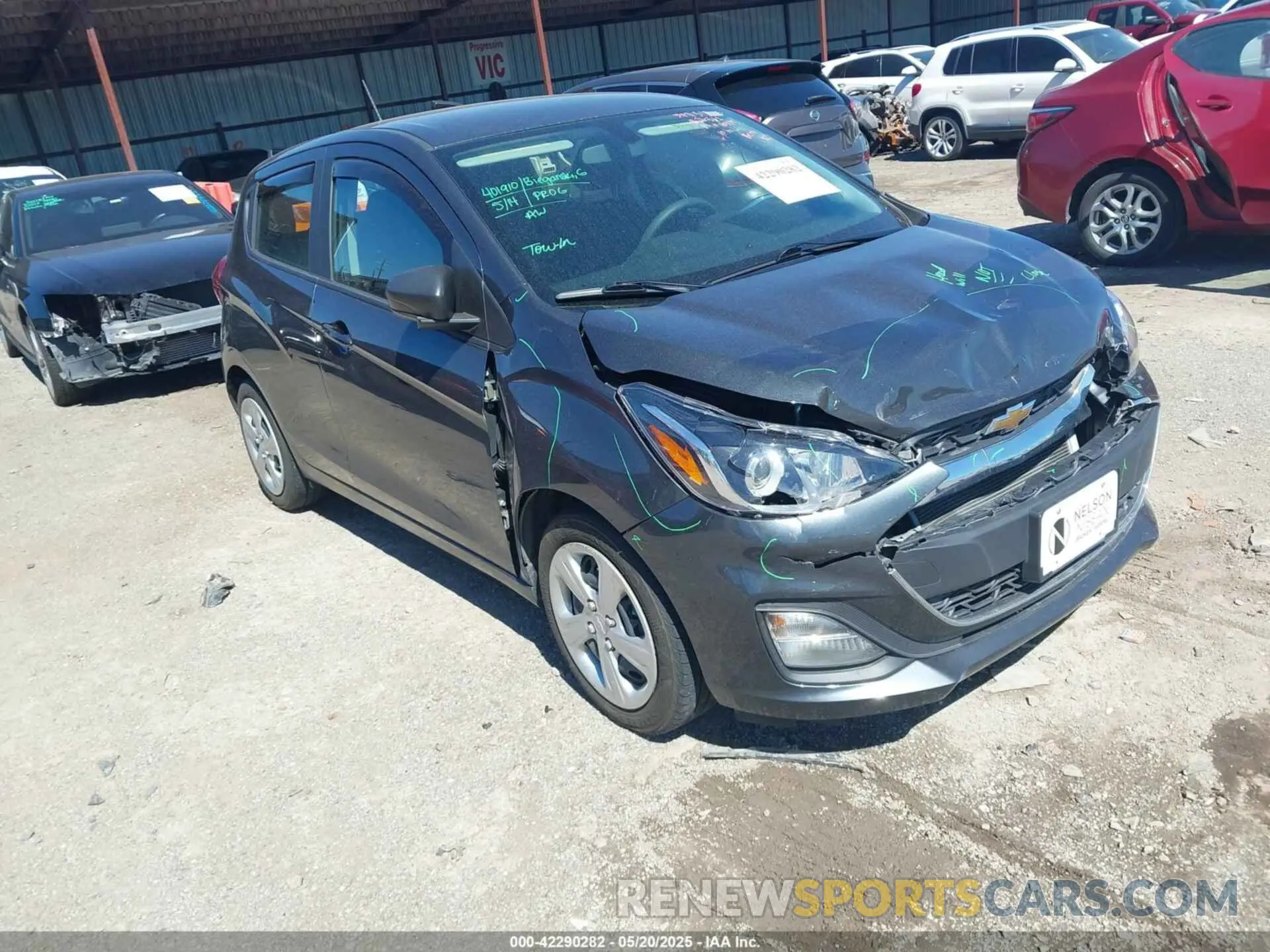 1 Photograph of a damaged car KL8CB6SA5LC403791 CHEVROLET SPARK 2020