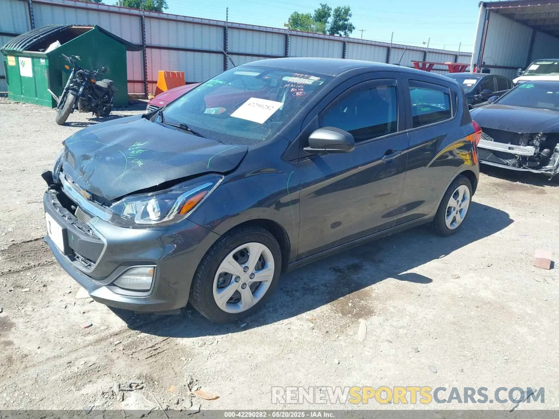 2 Photograph of a damaged car KL8CB6SA5LC403791 CHEVROLET SPARK 2020