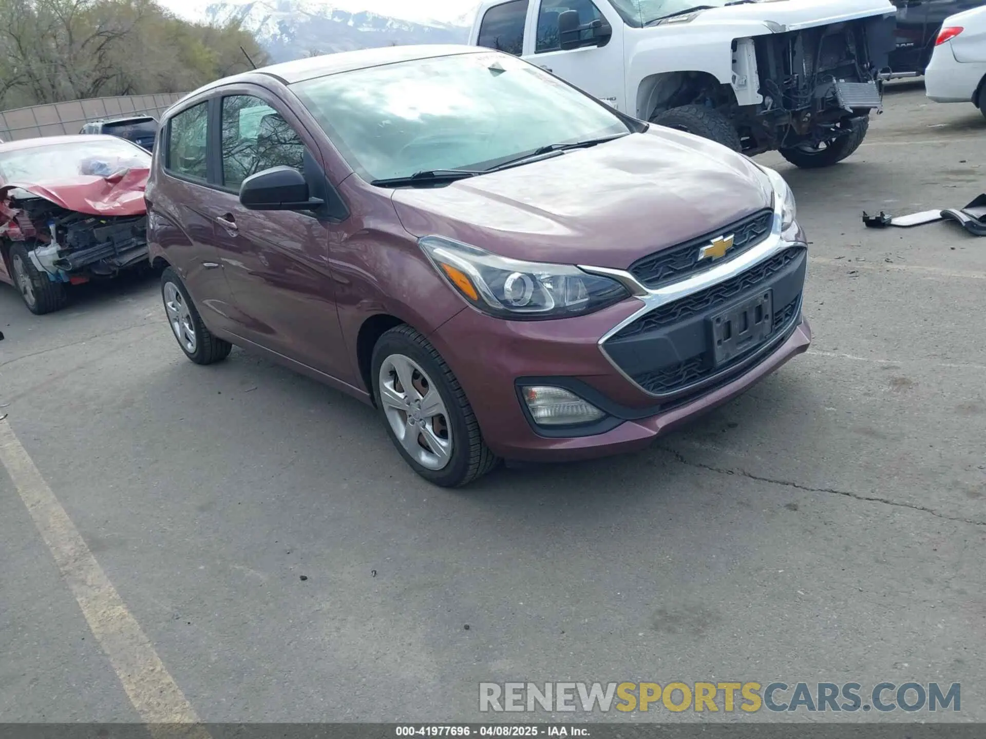 1 Photograph of a damaged car KL8CB6SA6LC450361 CHEVROLET SPARK 2020