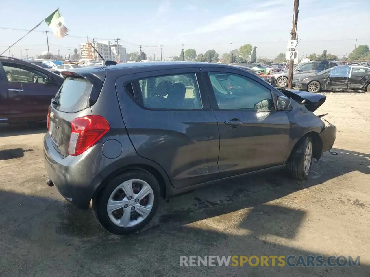 3 Фотография поврежденного автомобиля KL8CB6SA7LC458114 CHEVROLET SPARK 2020