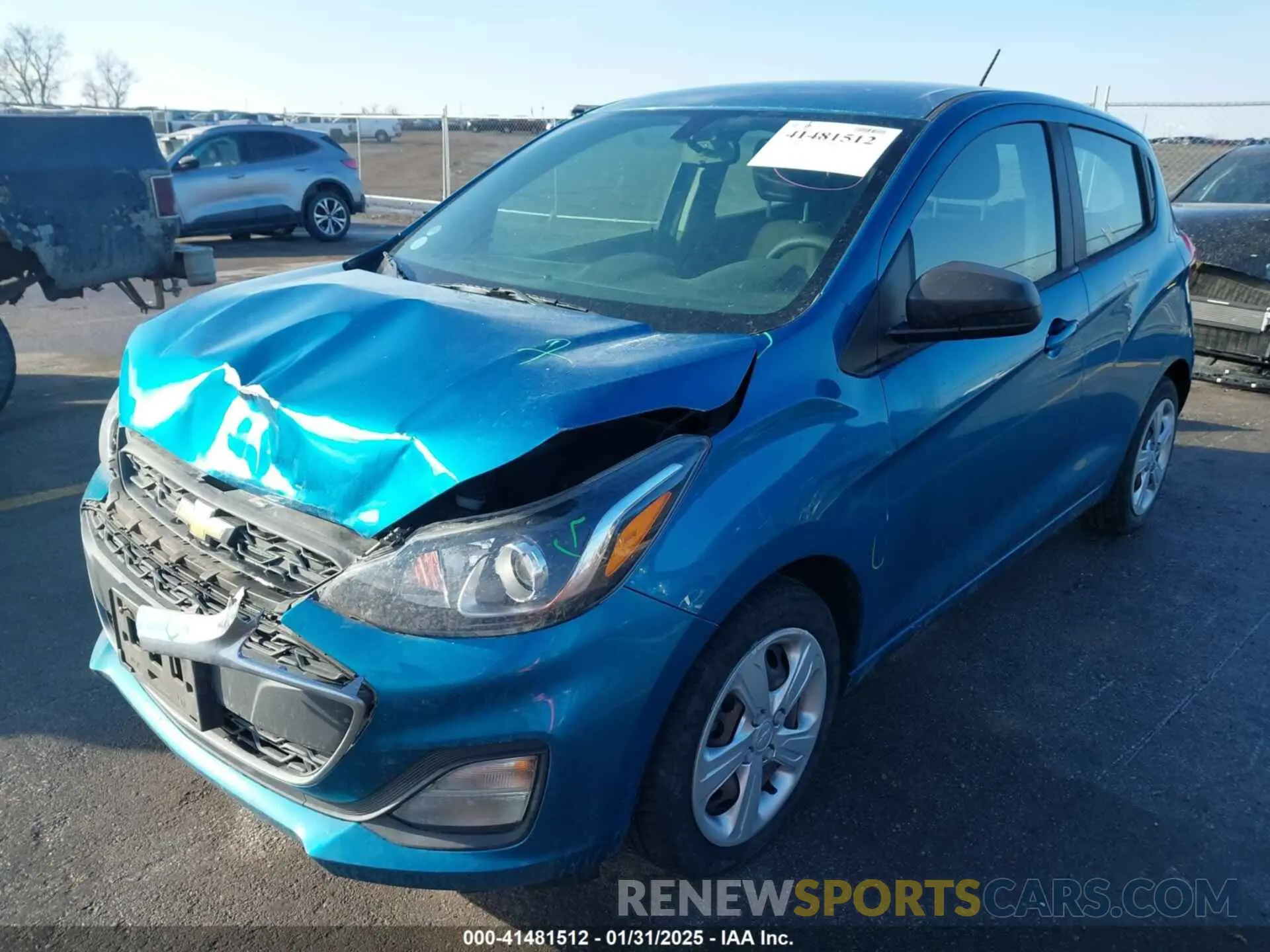 2 Фотография поврежденного автомобиля KL8CB6SA8LC404336 CHEVROLET SPARK 2020