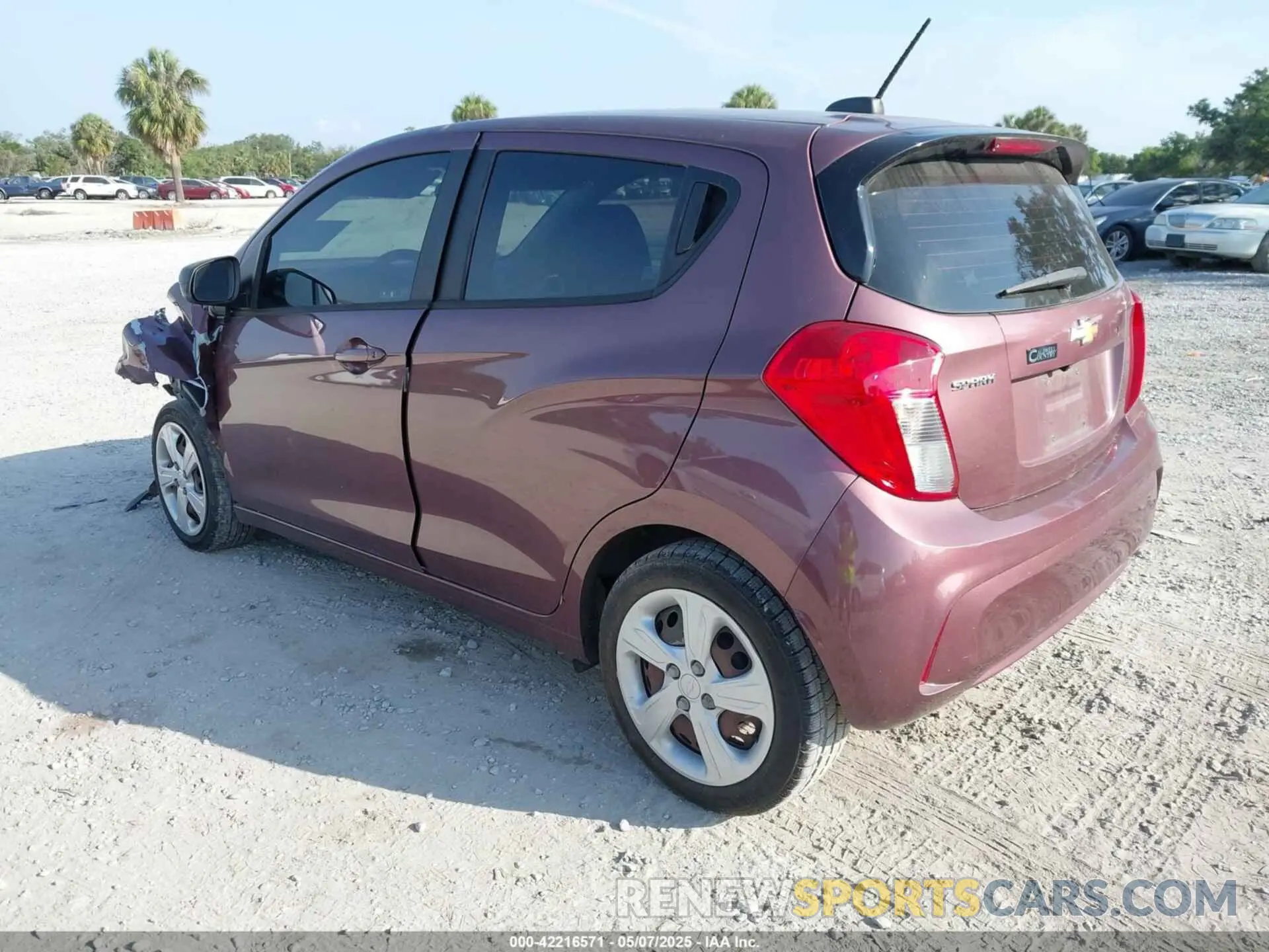 3 Фотография поврежденного автомобиля KL8CB6SA9LC465016 CHEVROLET SPARK 2020