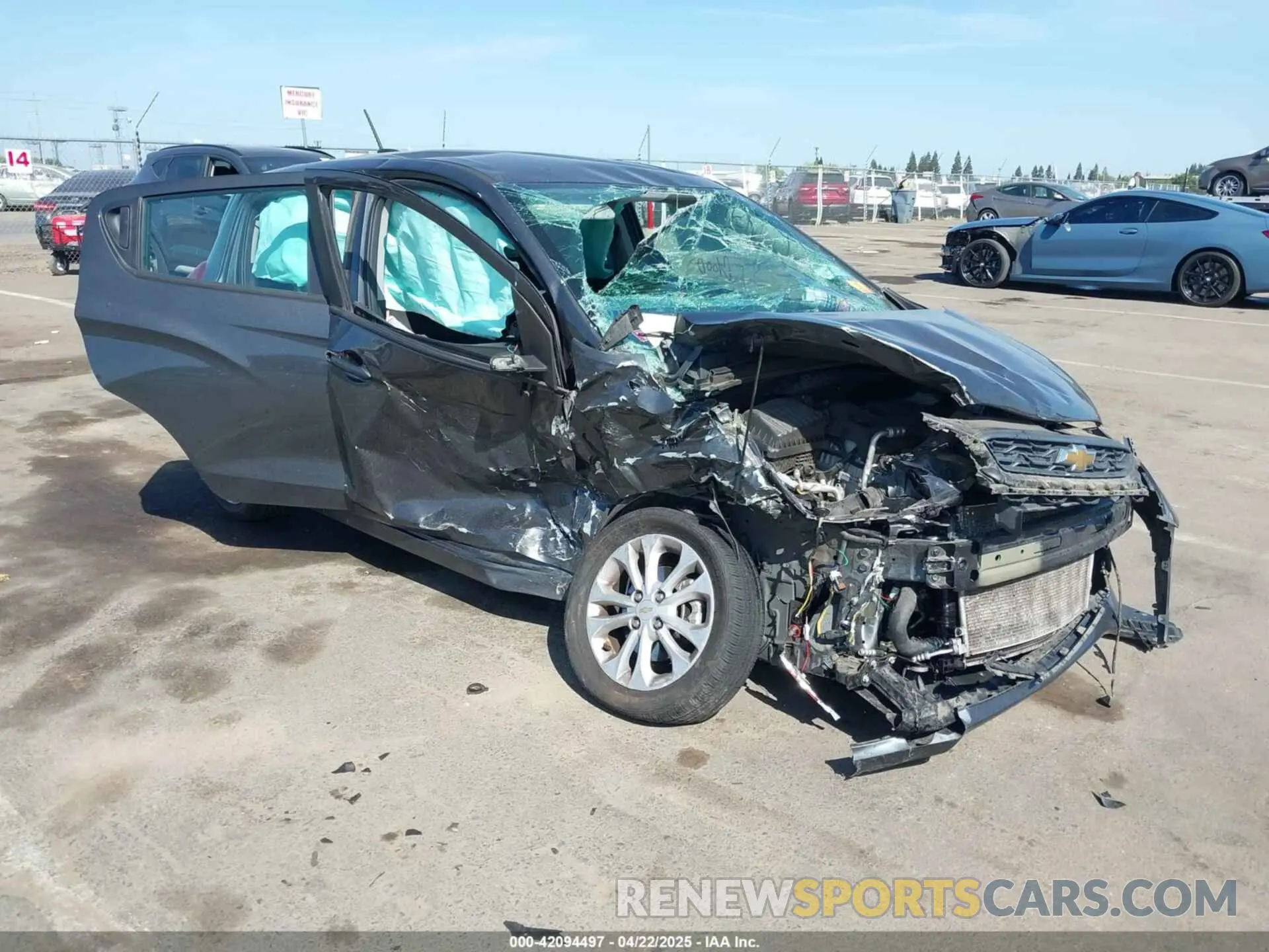 1 Photograph of a damaged car KL8CD6SA0LC447479 CHEVROLET SPARK 2020