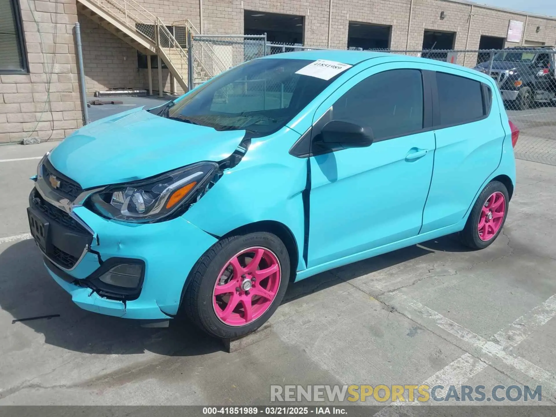 2 Фотография поврежденного автомобиля KL8CB6SA1MC228604 CHEVROLET SPARK 2021