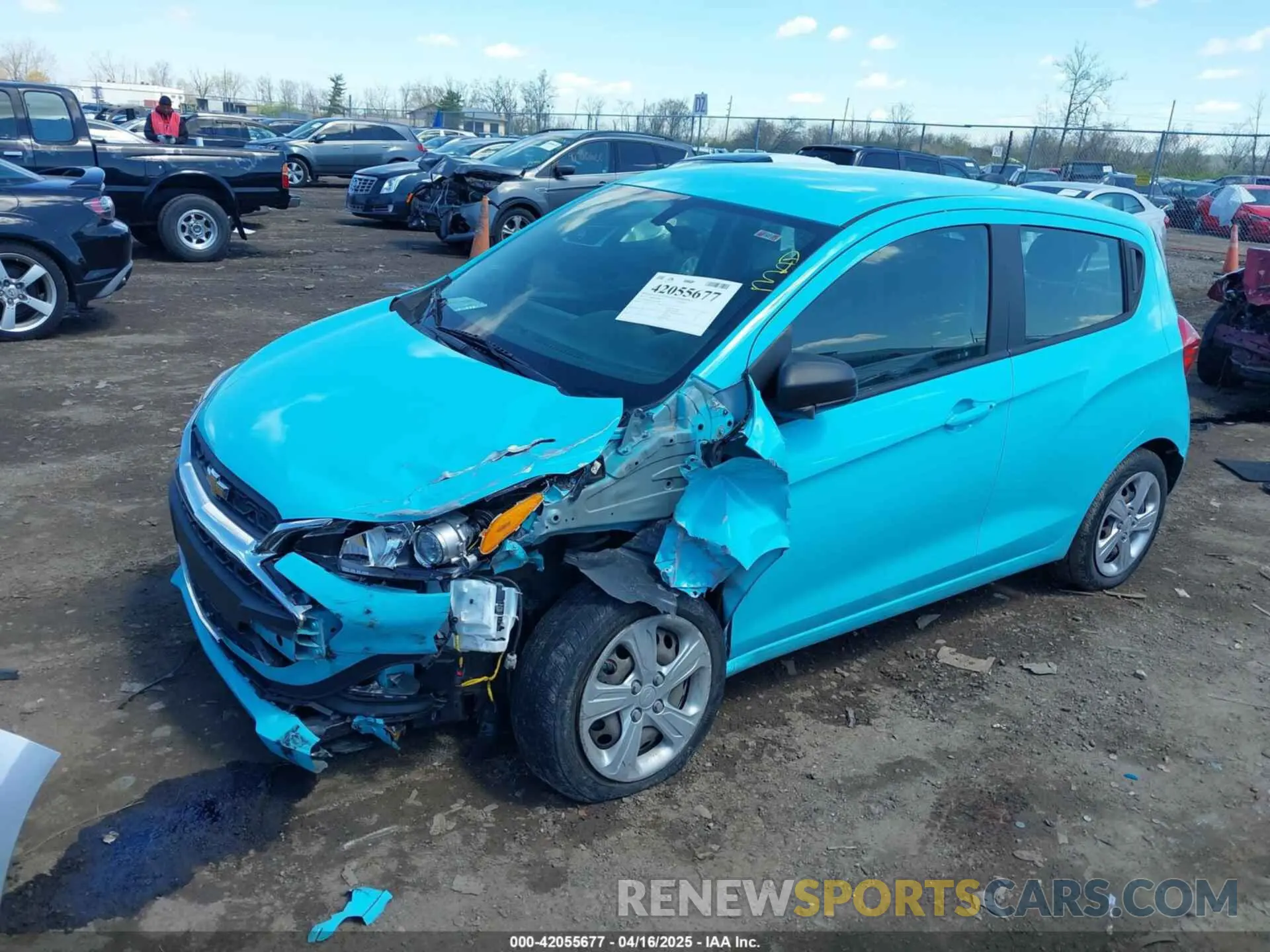 2 Фотография поврежденного автомобиля KL8CB6SA1MC711784 CHEVROLET SPARK 2021