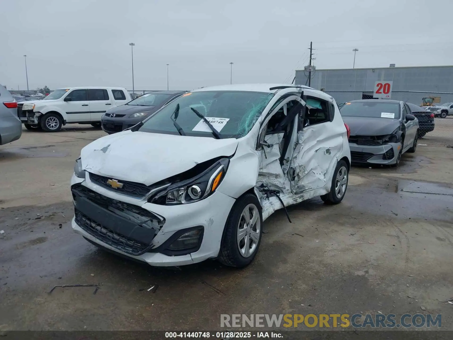 2 Фотография поврежденного автомобиля KL8CB6SA2MC723135 CHEVROLET SPARK 2021