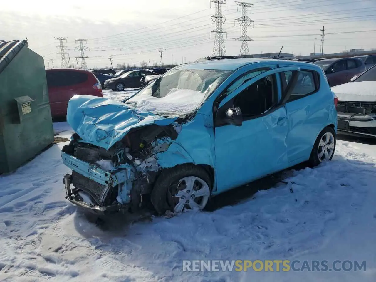1 Фотография поврежденного автомобиля KL8CB6SA4MC222294 CHEVROLET SPARK 2021