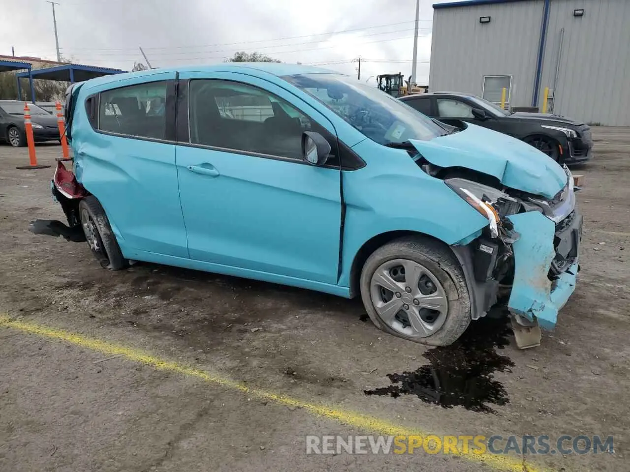 4 Фотография поврежденного автомобиля KL8CB6SA7MC227831 CHEVROLET SPARK 2021