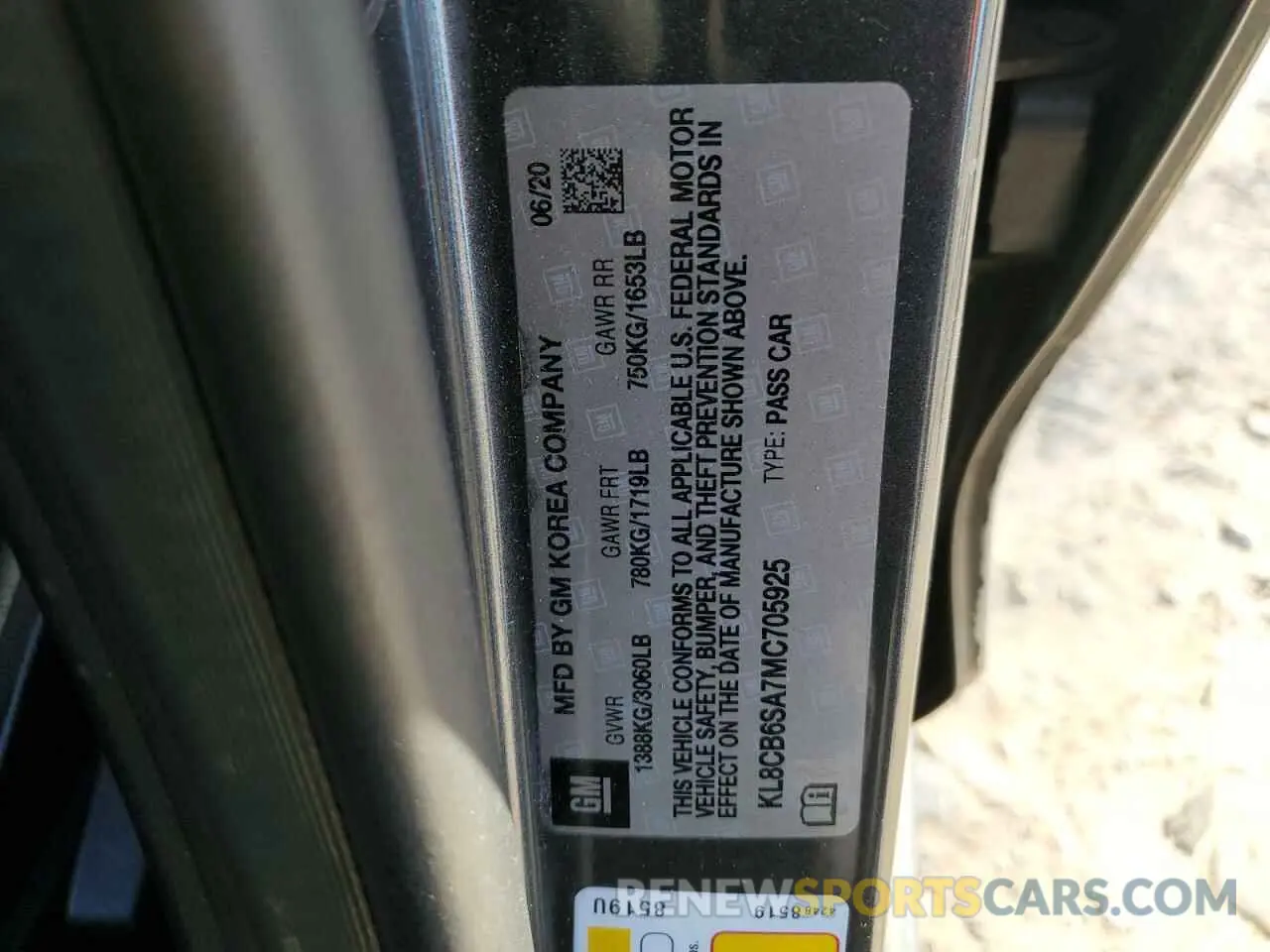 14 Фотография поврежденного автомобиля KL8CB6SA7MC705925 CHEVROLET SPARK 2021
